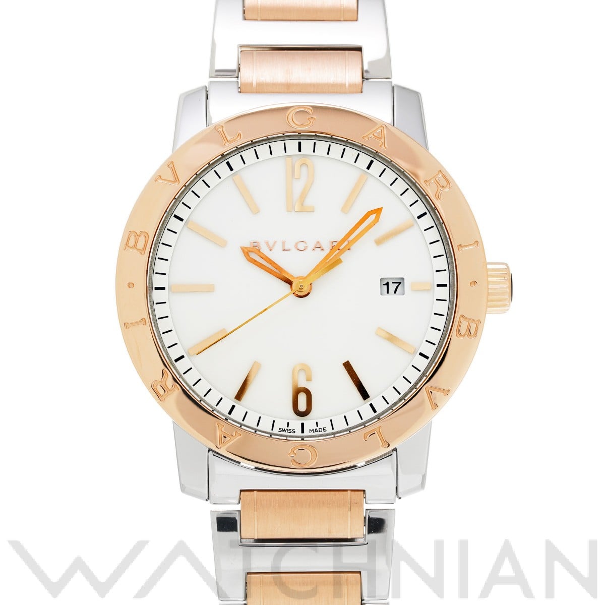 ブルガリ / BVLGARI ブルガリブルガリ BB41WSPGD ホワイト メンズ 時計 【中古】【wristwatch】