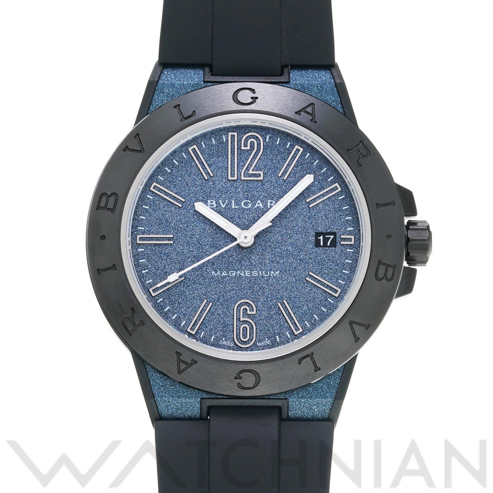 ブルガリ / BVLGARI ディアゴノ マグネシウム DG41C3SMCVD  ブルー メンズ 時計 【中古】【wristwatch】