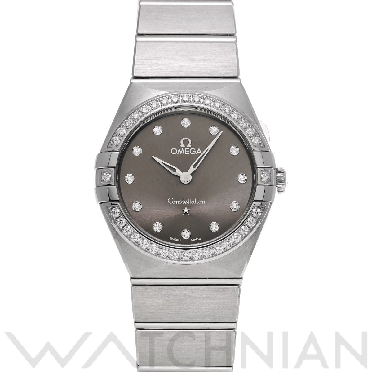 オメガ / OMEGA コンステレーション クォーツ 131.15.28.60.56.001 グレー/ダイヤモンド レディース 時計 【中古】【wristwatch】