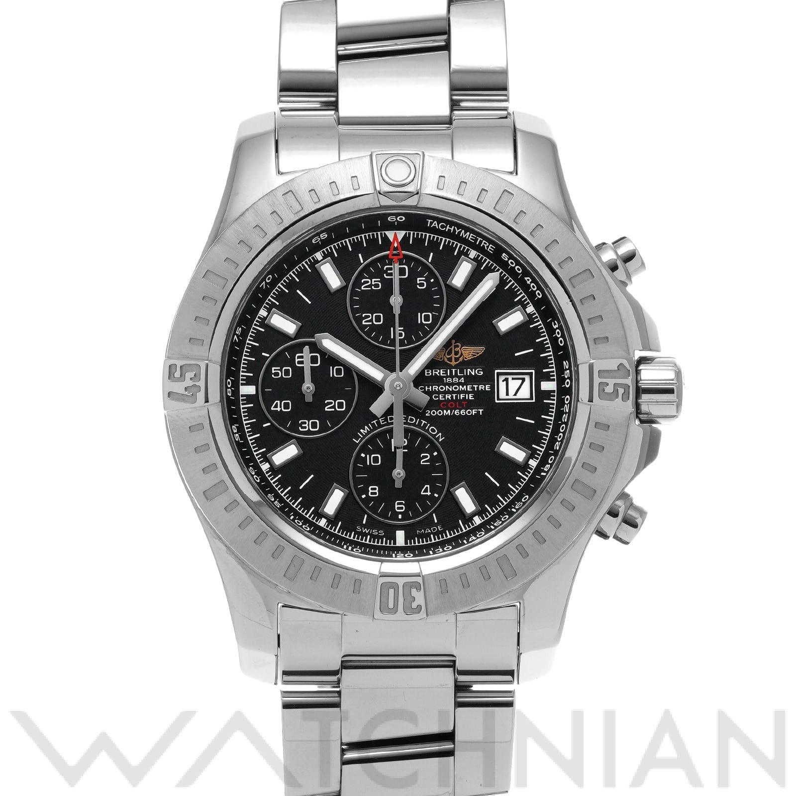 ブライトリング / BREITLING コルト クロノグラフ オートマチック A133884Y/BE68 ブラック メンズ 時計 【中古】【wristwatch】