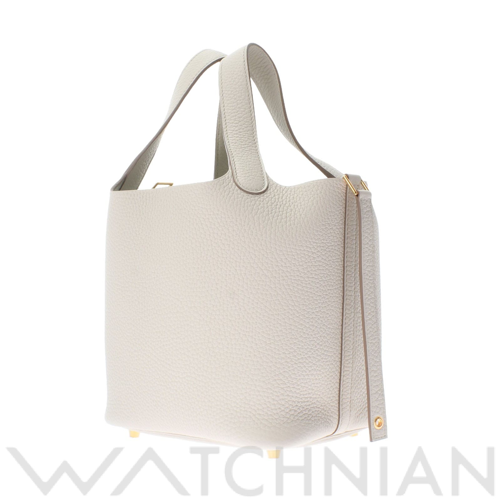 ピコタン ロックPM べトン/ゴールド金具 トリヨンクレマンス HERMES エルメス レディース 【新品】