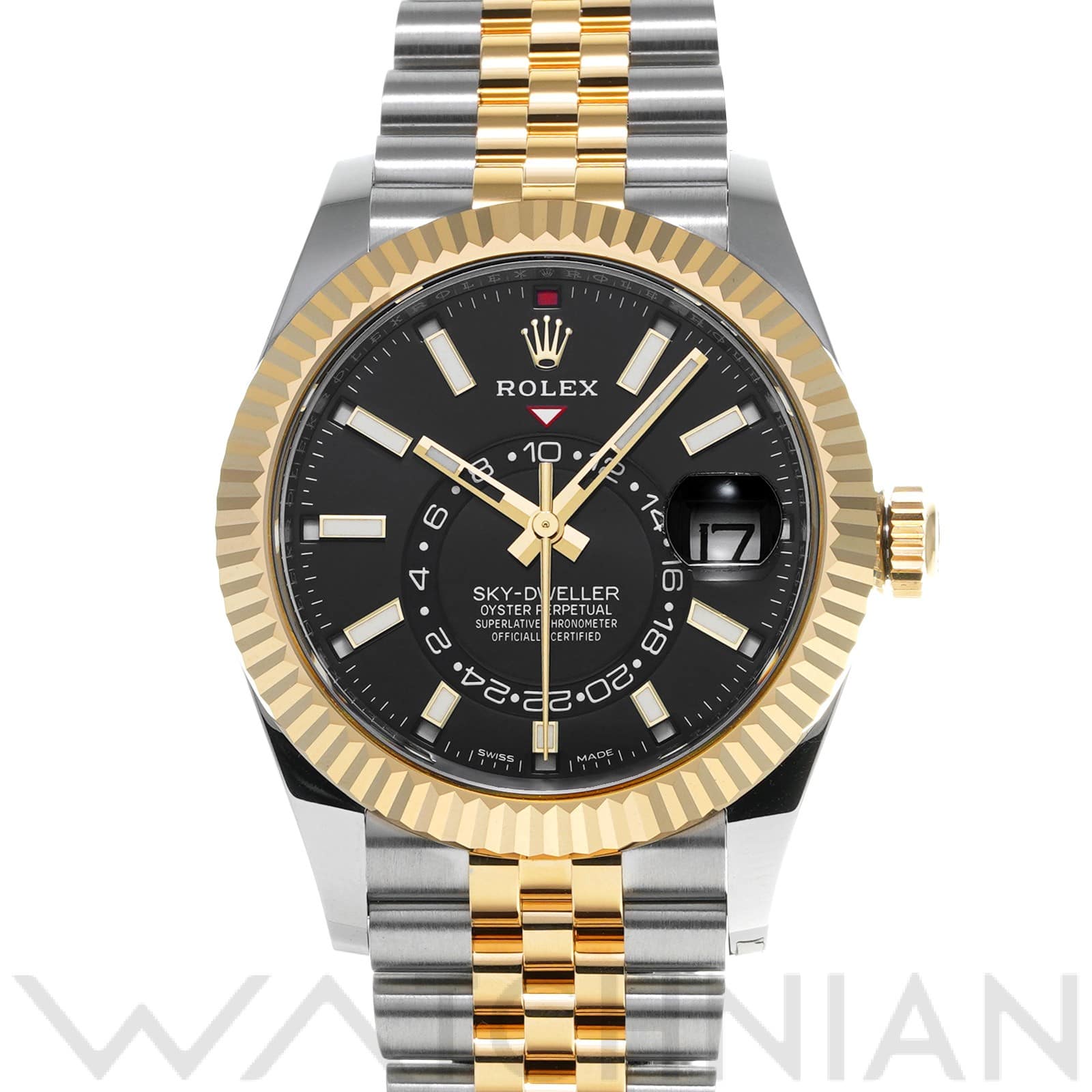 スカイドゥエラー 326933 ランダムシリアル ブライトブラック ロレックス ROLEX メンズ 【中古】