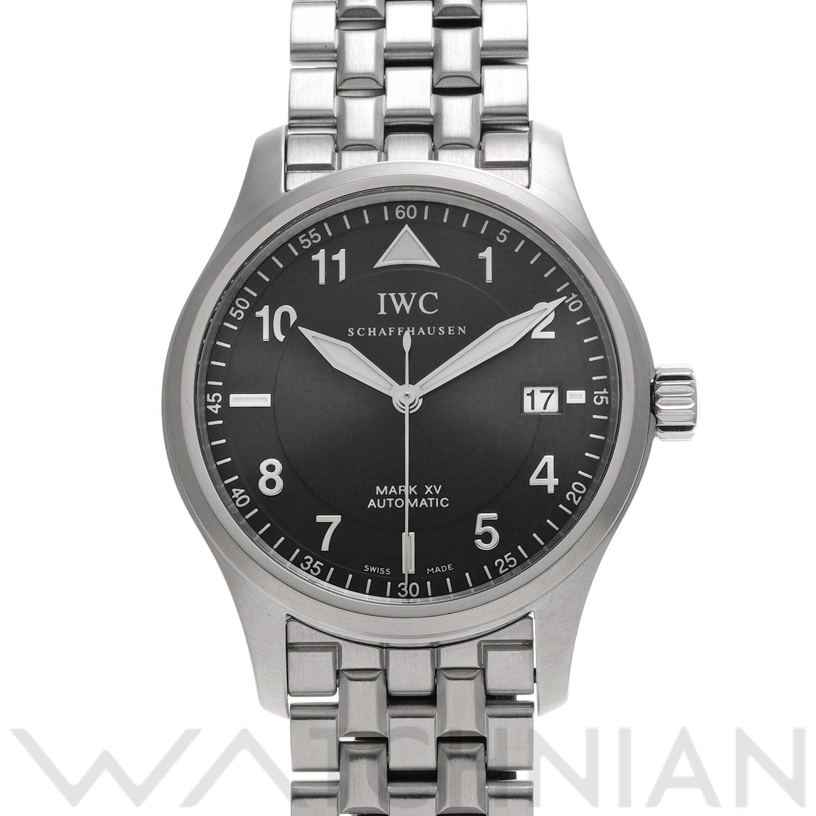 IWC パイロットウォッチ マークXV IW325312 ブラック メンズ 時計 【中古】【wristwatch】