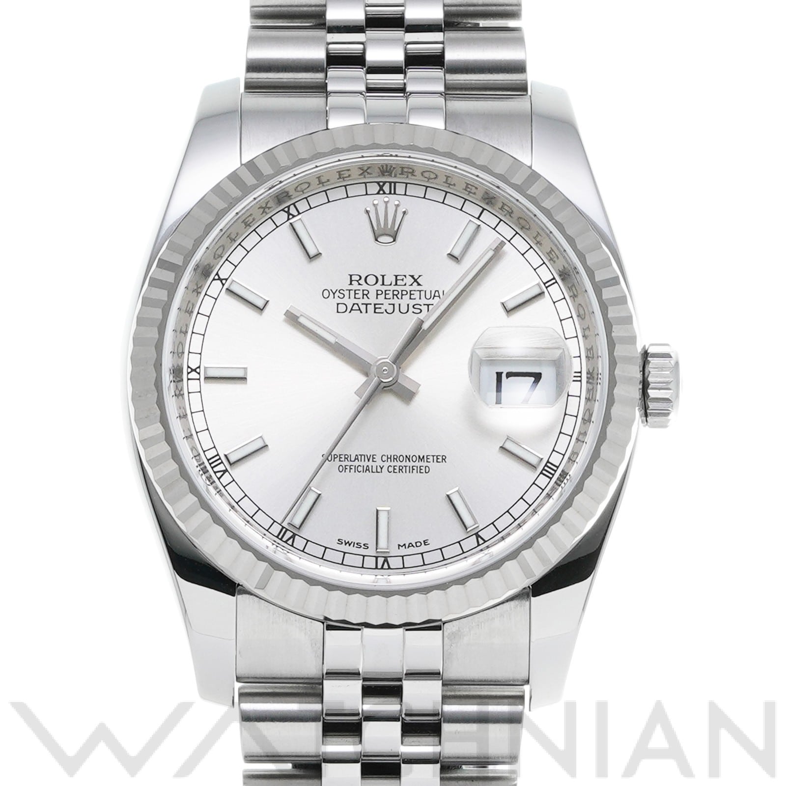 ロレックス デイトジャスト 36 116234 シルバー メンズ 時計 【中古】【wristwatch】