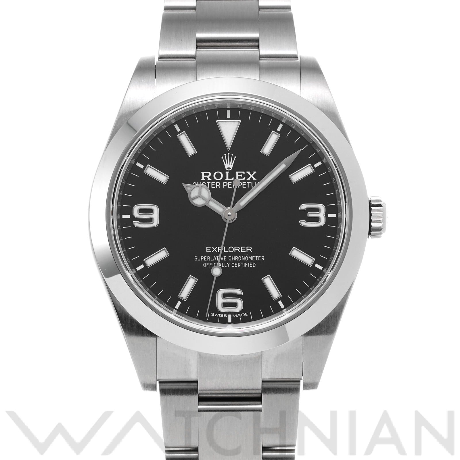 ロレックス エクスプローラー 214270 ブラック メンズ 時計 【中古】【wristwatch】