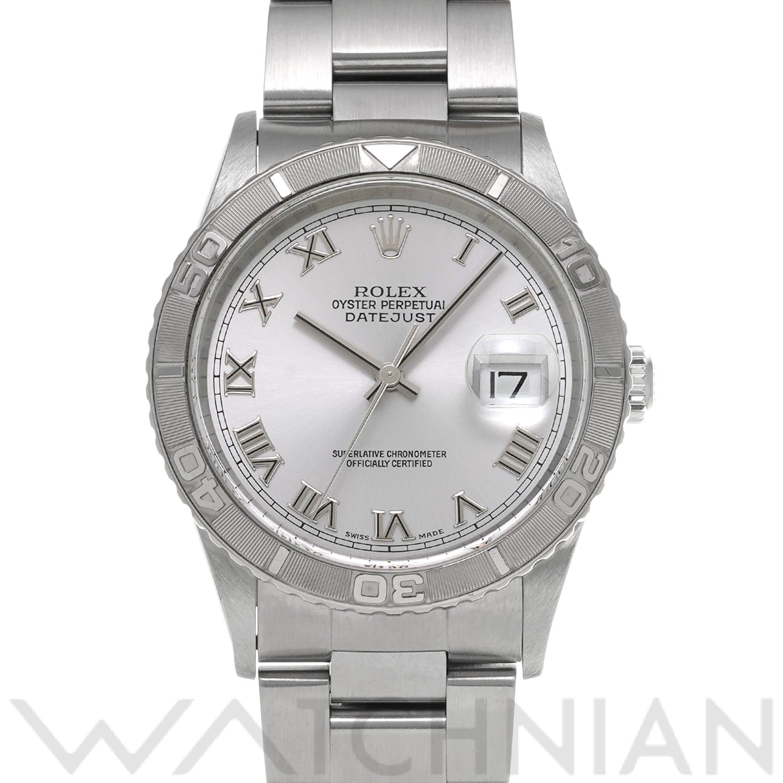 ロレックス デイトジャスト 36 サンダーバード 16264 グレー メンズ 時計 【中古】【wristwatch】