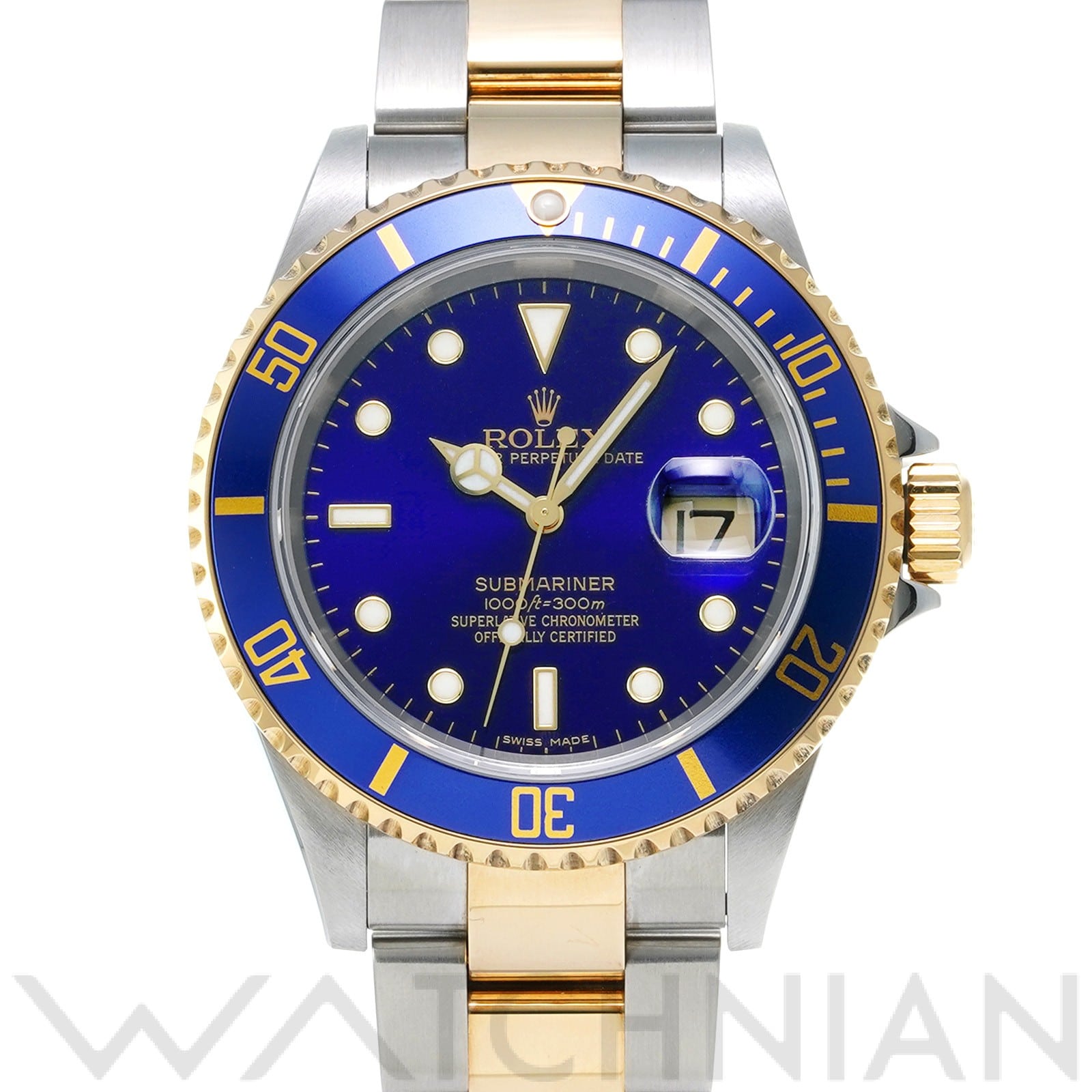 サブマリーナ デイト 16613 Z番(2007年頃製造) ブルー ロレックス ROLEX メンズ 【中古】