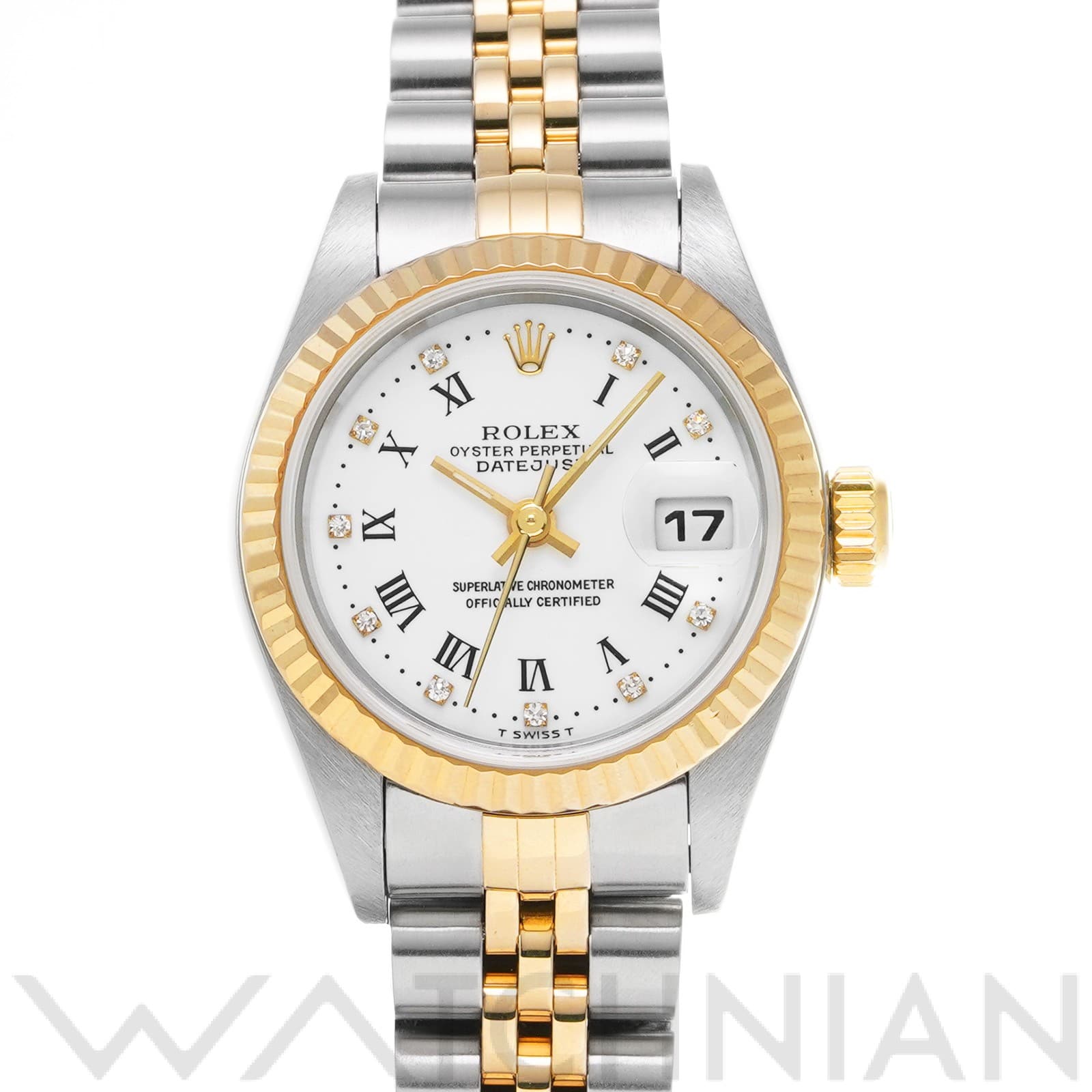 ロレックス デイトジャスト 79173G ホワイト/ダイヤモンド レディース 時計 【中古】【wristwatch】