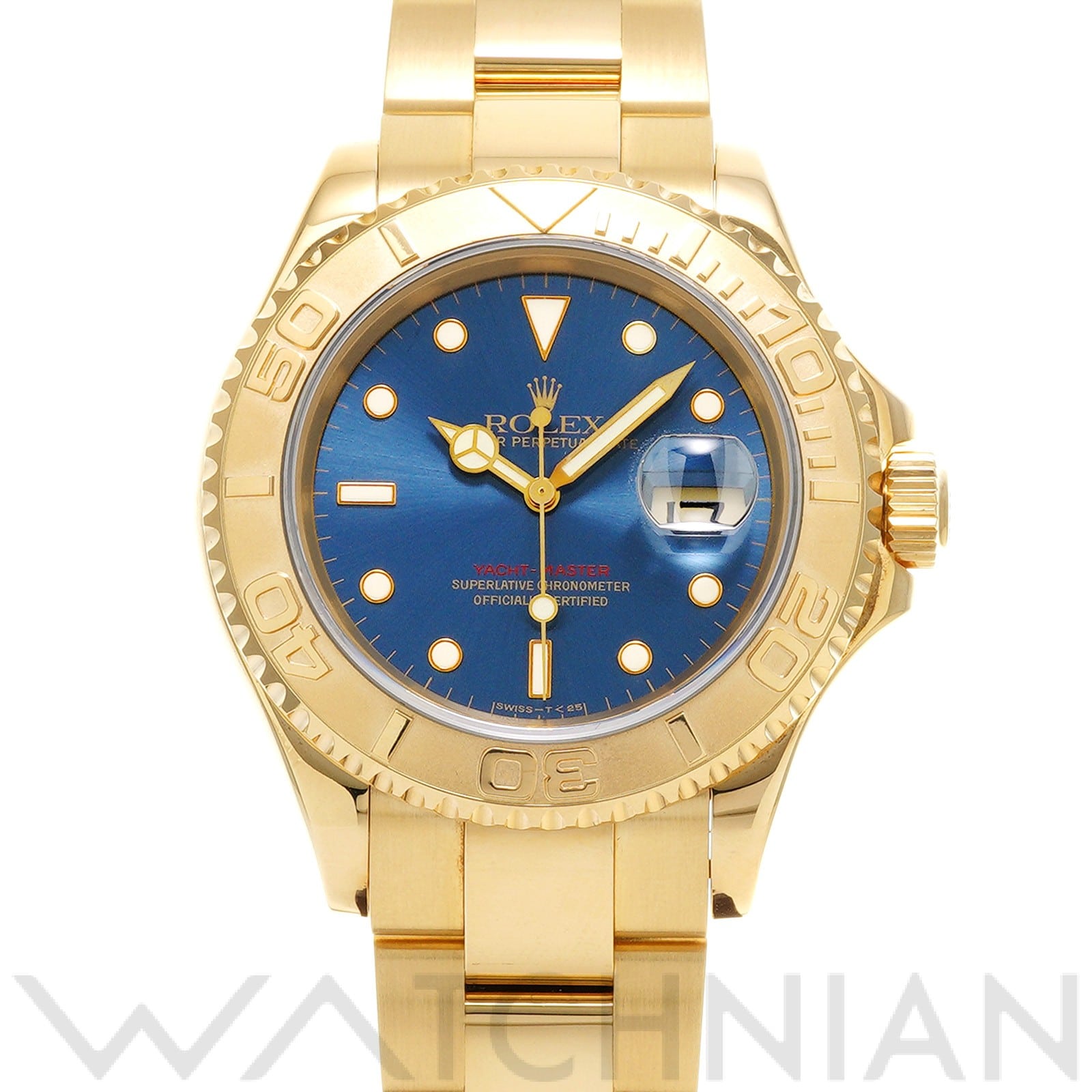 ヨットマスター 40 16628 U番(1997年頃製造) ブルー ロレックス ROLEX メンズ 【中古】