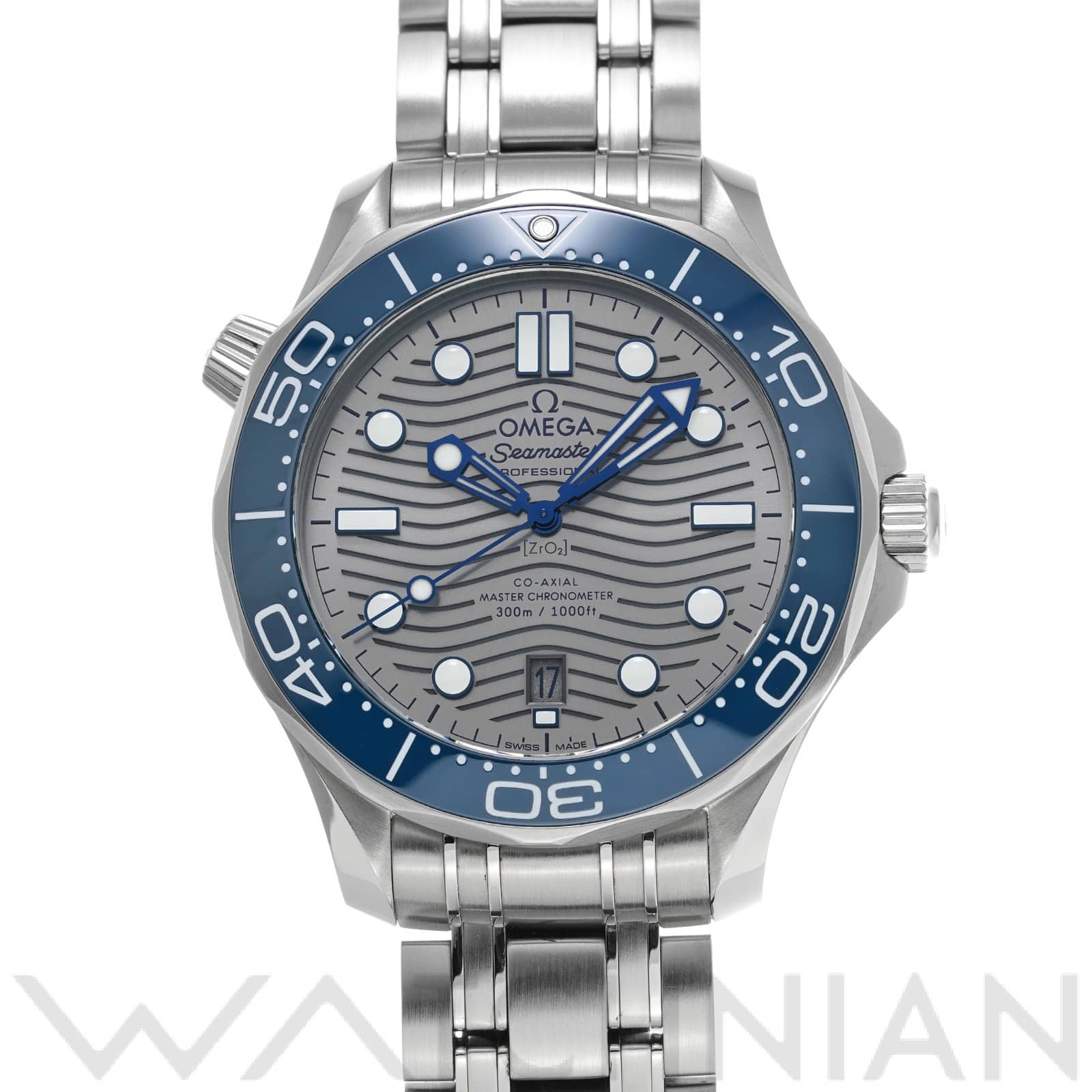 オメガ / OMEGA シーマスター ダイバー300 コーアクシャル マスタークロノメーター 210.30.42.20.06.001 グレー メンズ 時計 【中古】【wristwatch】