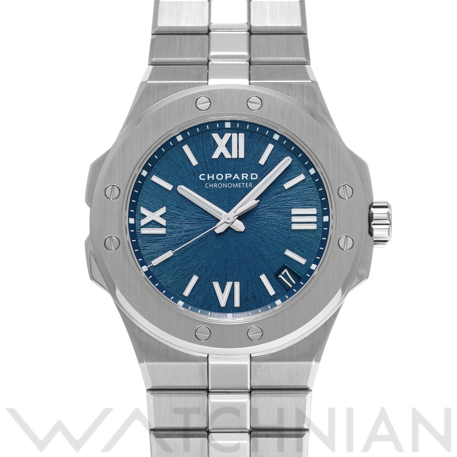 ショパール アルパイン イーグル ラージ 298600-3001 ブルー メンズ 時計 【中古】【wristwatch】