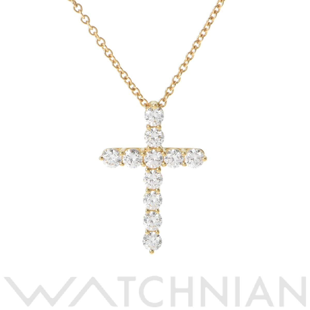 ティファニー スモールクロス ゴールド K18イエローゴールド YG/ダイヤモンド レディース ジュエリー 【中古】【jewelry】