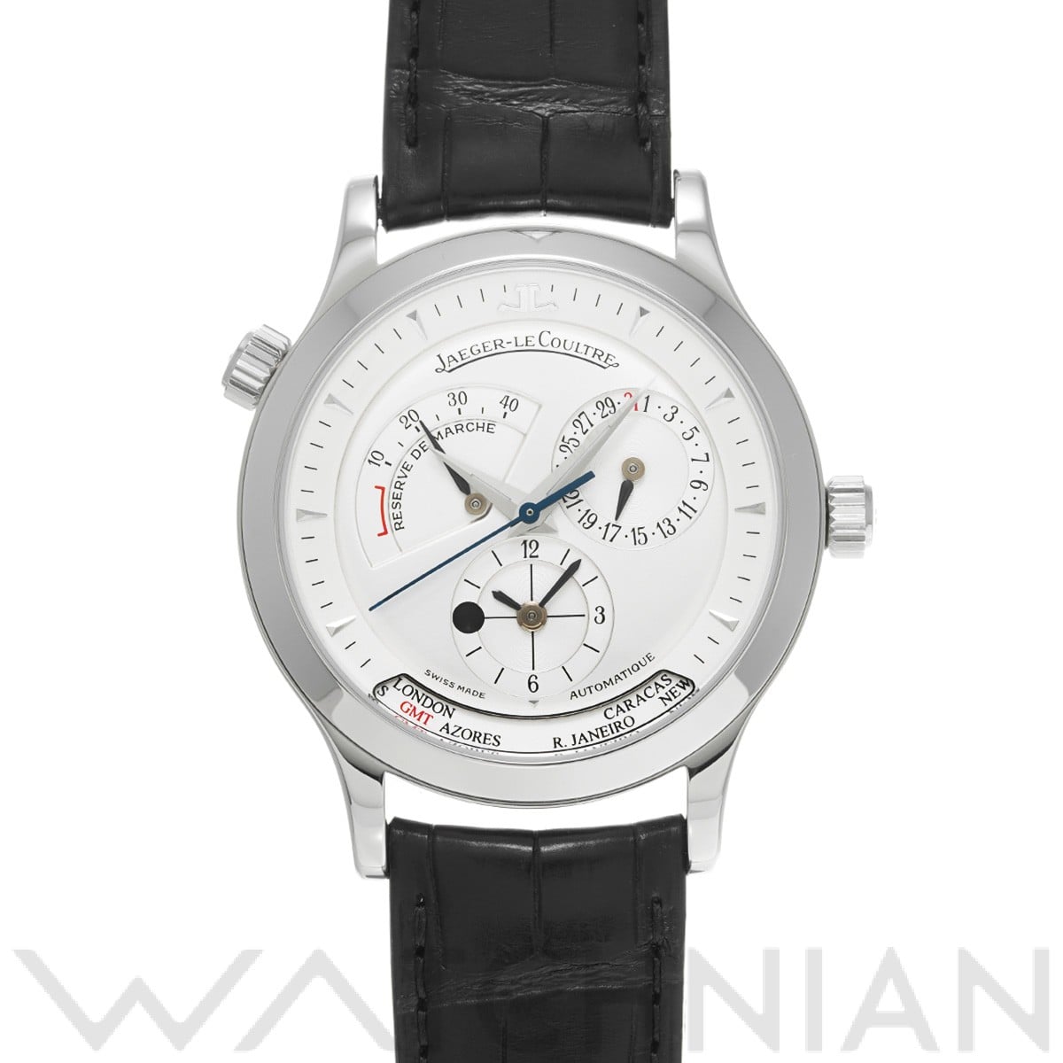 ジャガー ルクルト マスター ジオグラフィーク 142.840.922B シルバー メンズ 時計 【中古】【wristwatch】