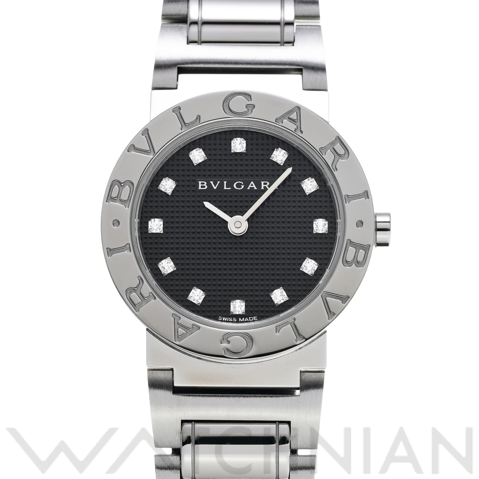 ブルガリ / BVLGARI ブルガリブルガリ BB26BSS12/N ブラック/ダイヤモンド レディース 時計 【中古】【wristwatch】