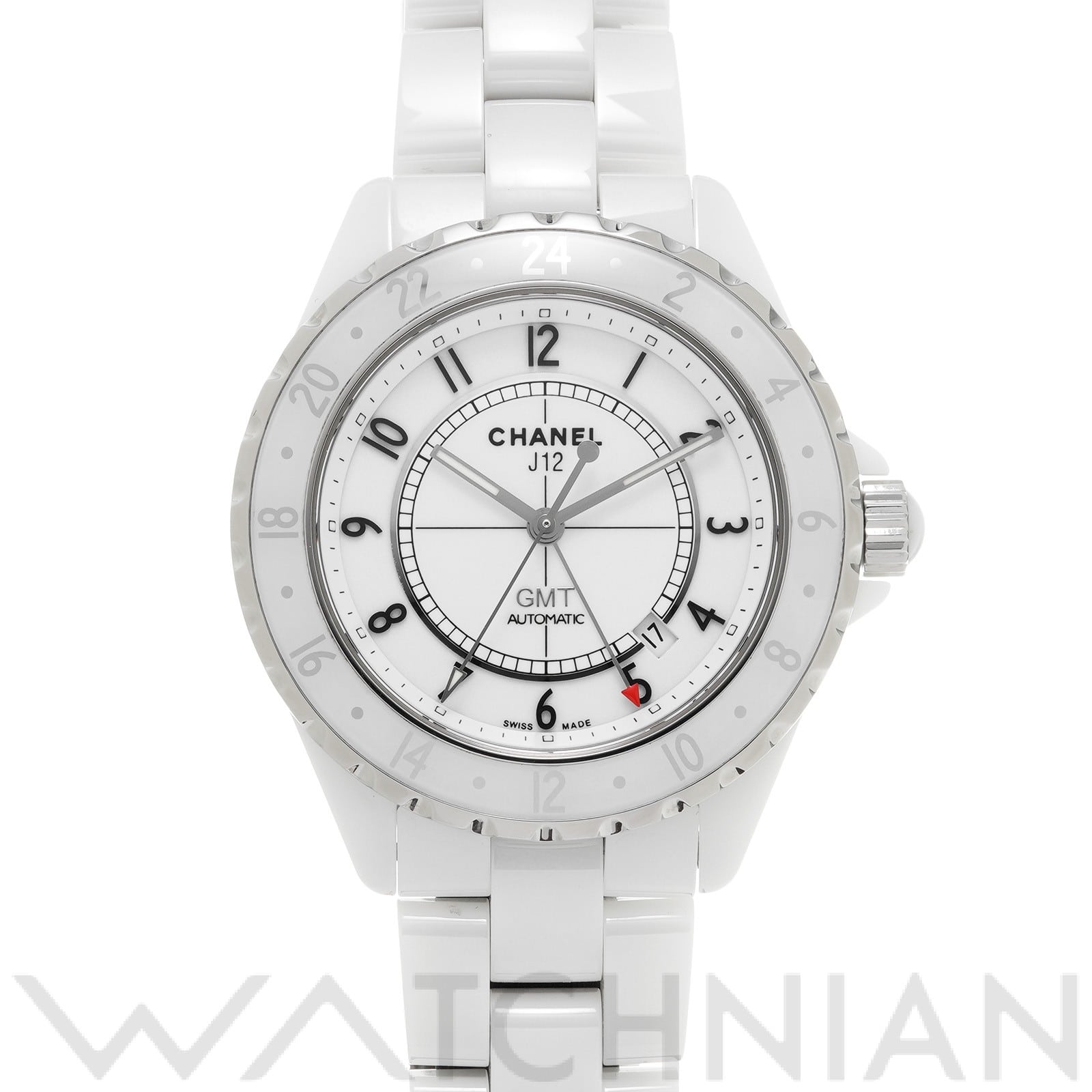 シャネル / CHANEL J12 GMT 42MM H2126 ホワイト メンズ 時計 【中古】【wristwatch】