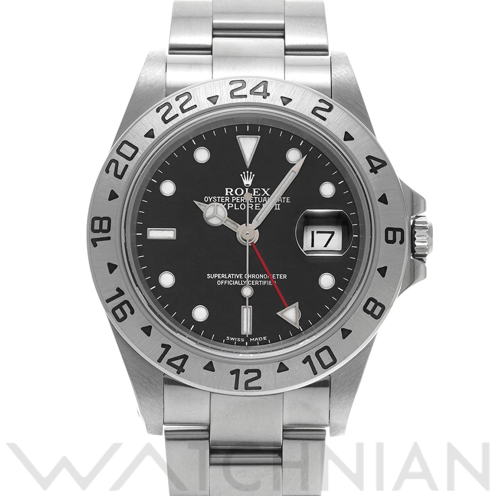 ロレックス エクスプローラーII 16570 ブラック メンズ 時計 【中古】【wristwatch】