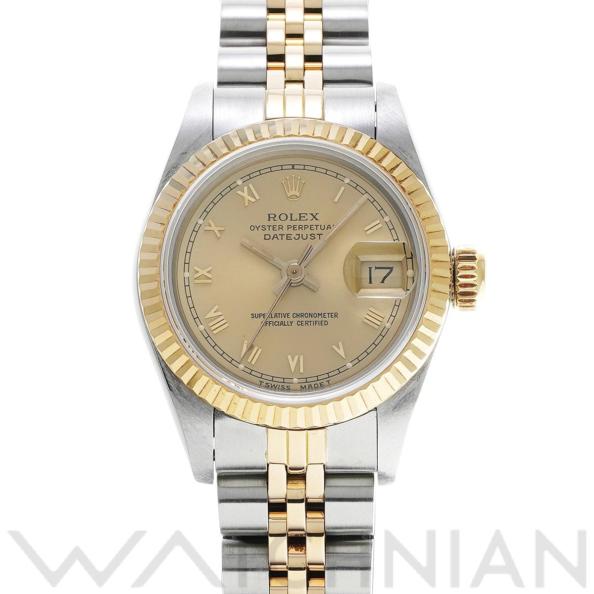 ロレックス デイトジャスト 69173 シャンパン レディース 時計 【中古】【wristwatch】