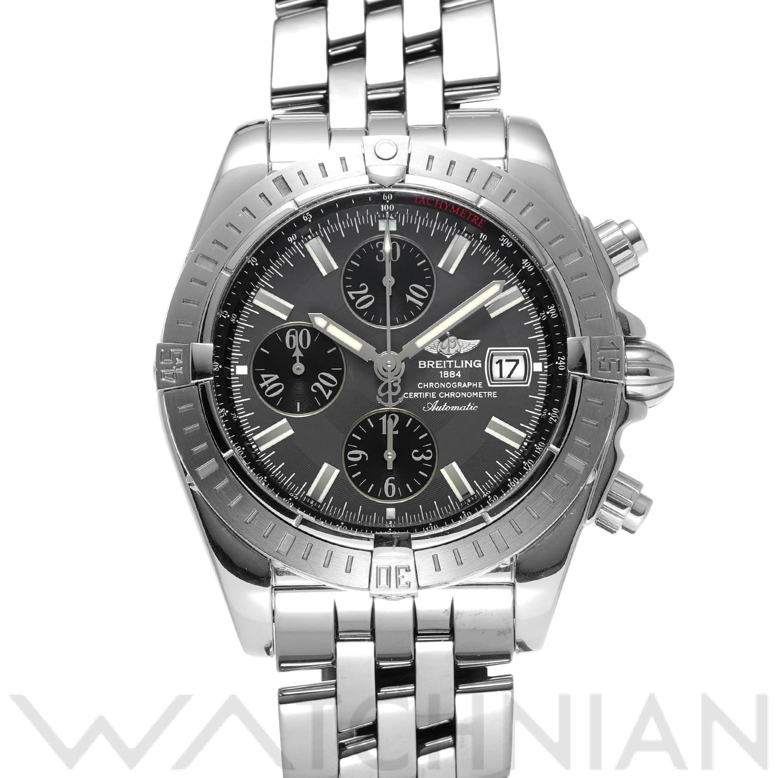 ブライトリング / BREITLING クロノマット エボリューション A156F17PA グレー/ブラック メンズ 時計 【中古】【wristwatch】