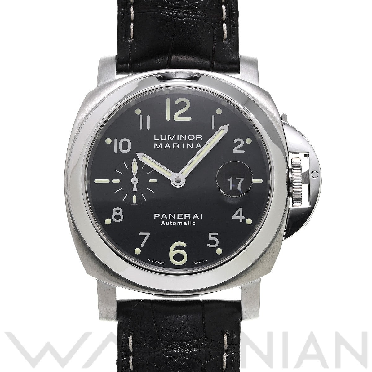 ルミノールマリーナ オートマティック PAM00164 H番(2005年製造) ブラック パネライ PANERAI メンズ 【中古】