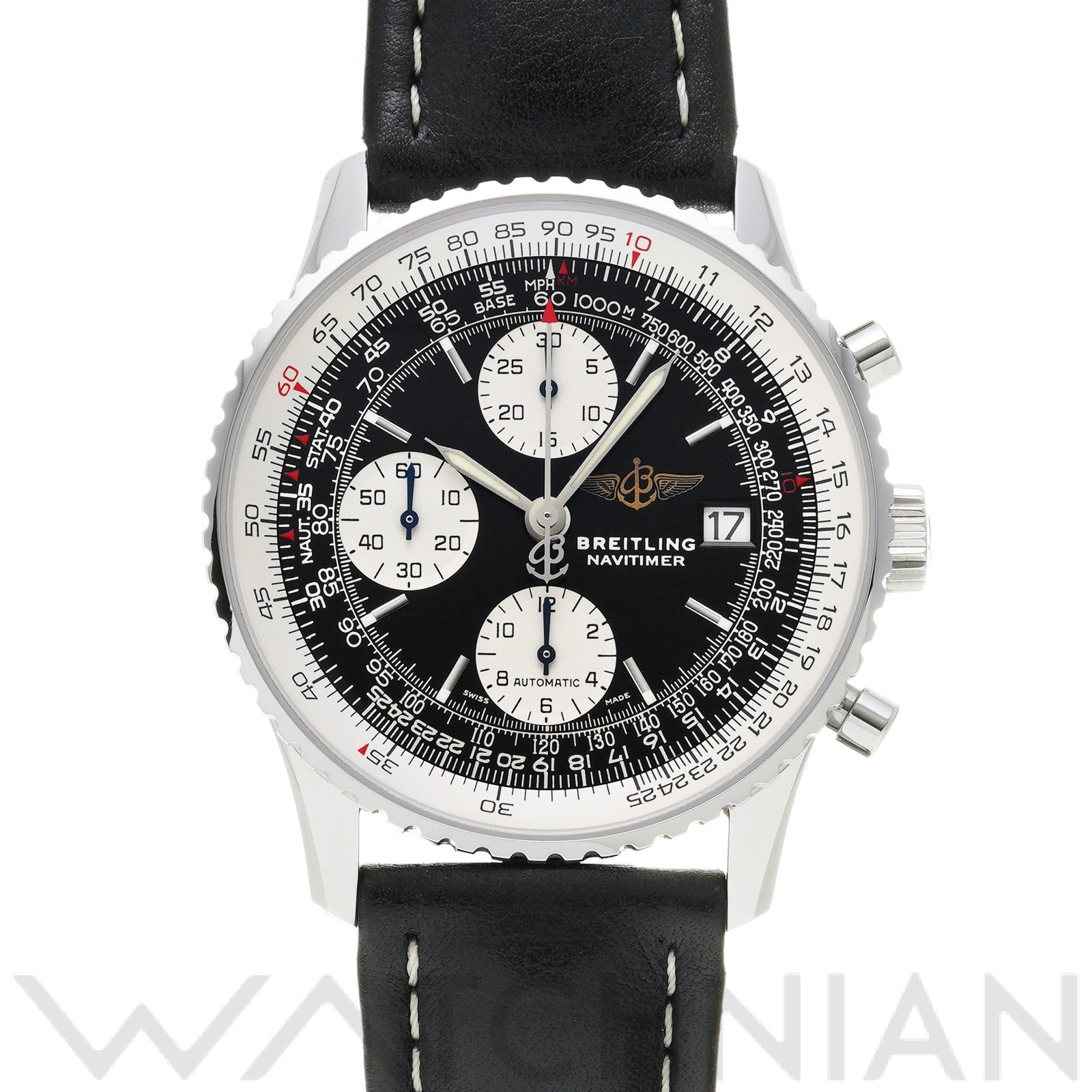 オールド ナビタイマー A13322 ブラック/シルバー ブライトリング BREITLING メンズ 【中古】