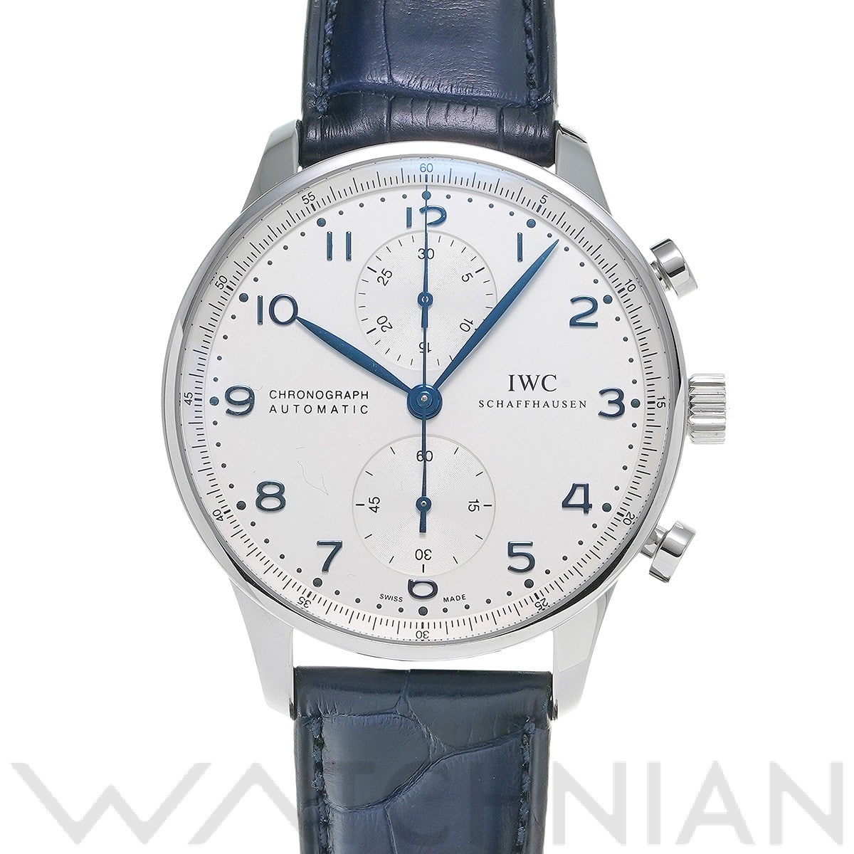 ポルトギーゼ クロノグラフ IW371446 シルバーメッキ インターナショナルウォッチカンパニー IWC メンズ 【中古】