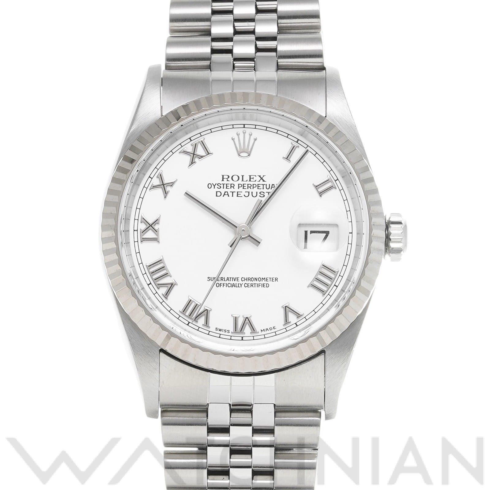 ロレックス デイトジャスト 36 16234 ホワイト メンズ 時計 【中古】【wristwatch】