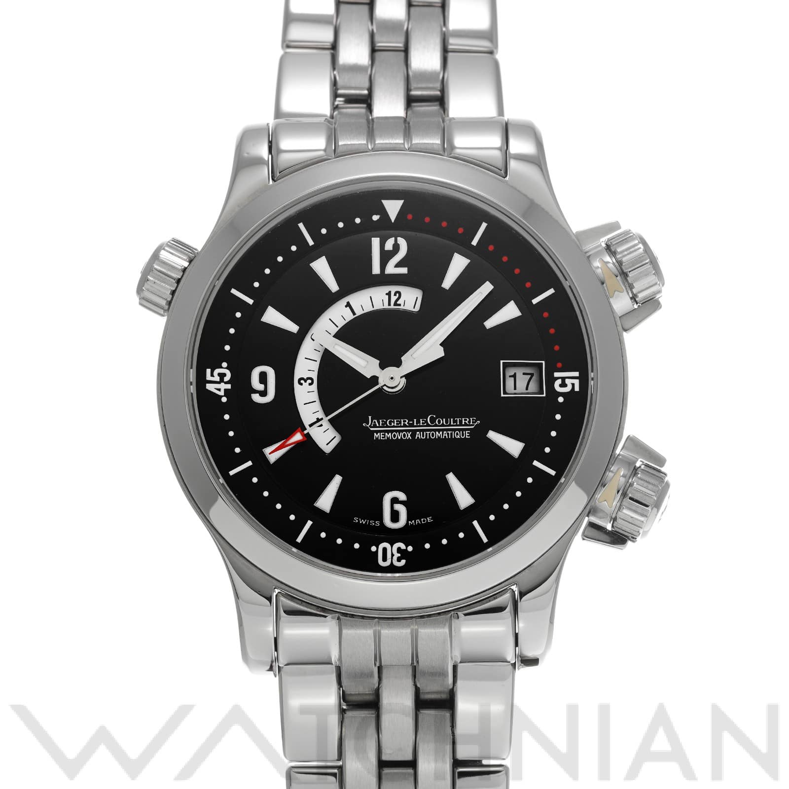 ジャガー ルクルト マスター コンプレッサー メモボックス 146.8.97 ブラック メンズ 時計 【中古】【wristwatch】