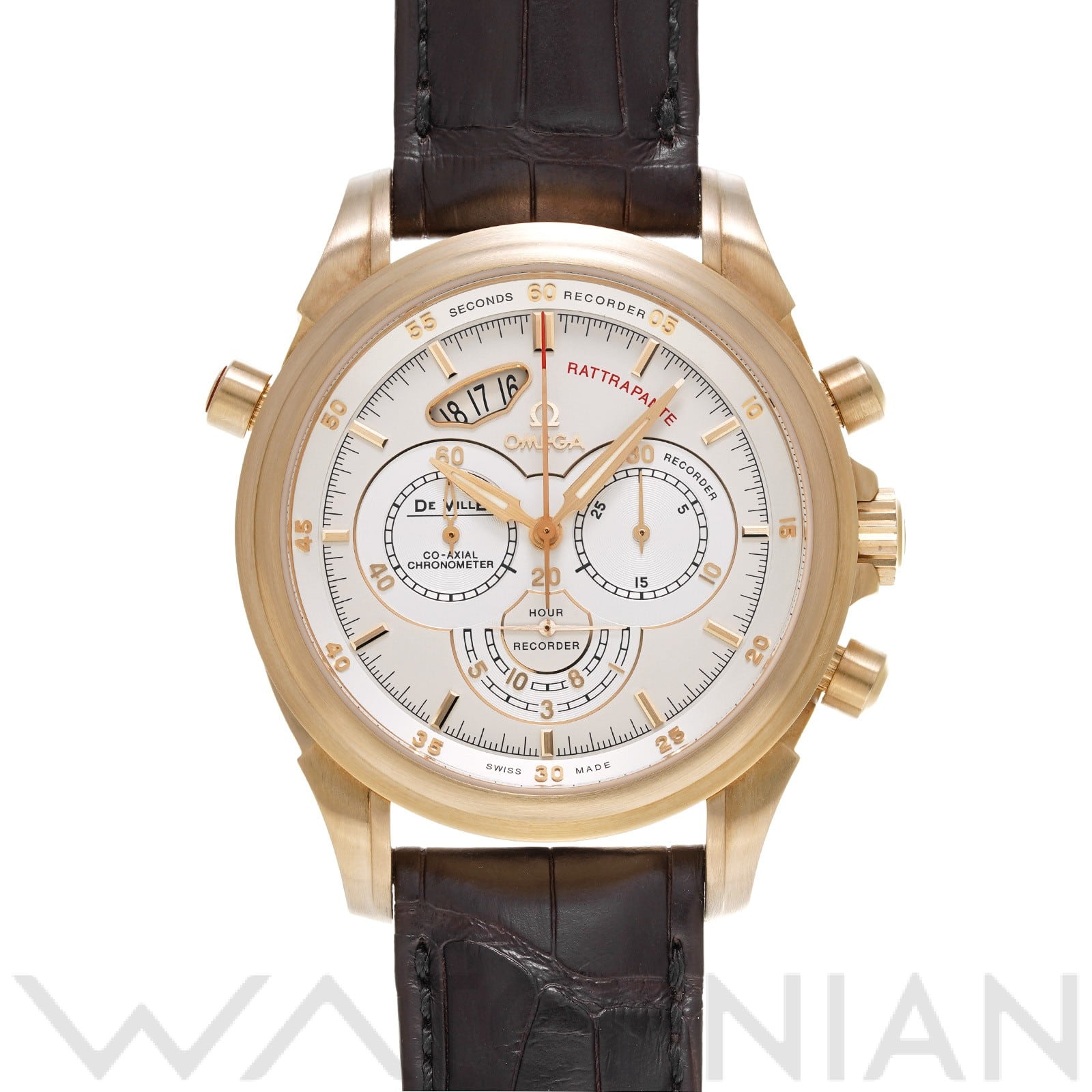 デ・ヴィル コーアクシャル ラトラパンテ 422.53.44.41.02.002 シルバー オメガ OMEGA メンズ 【中古】