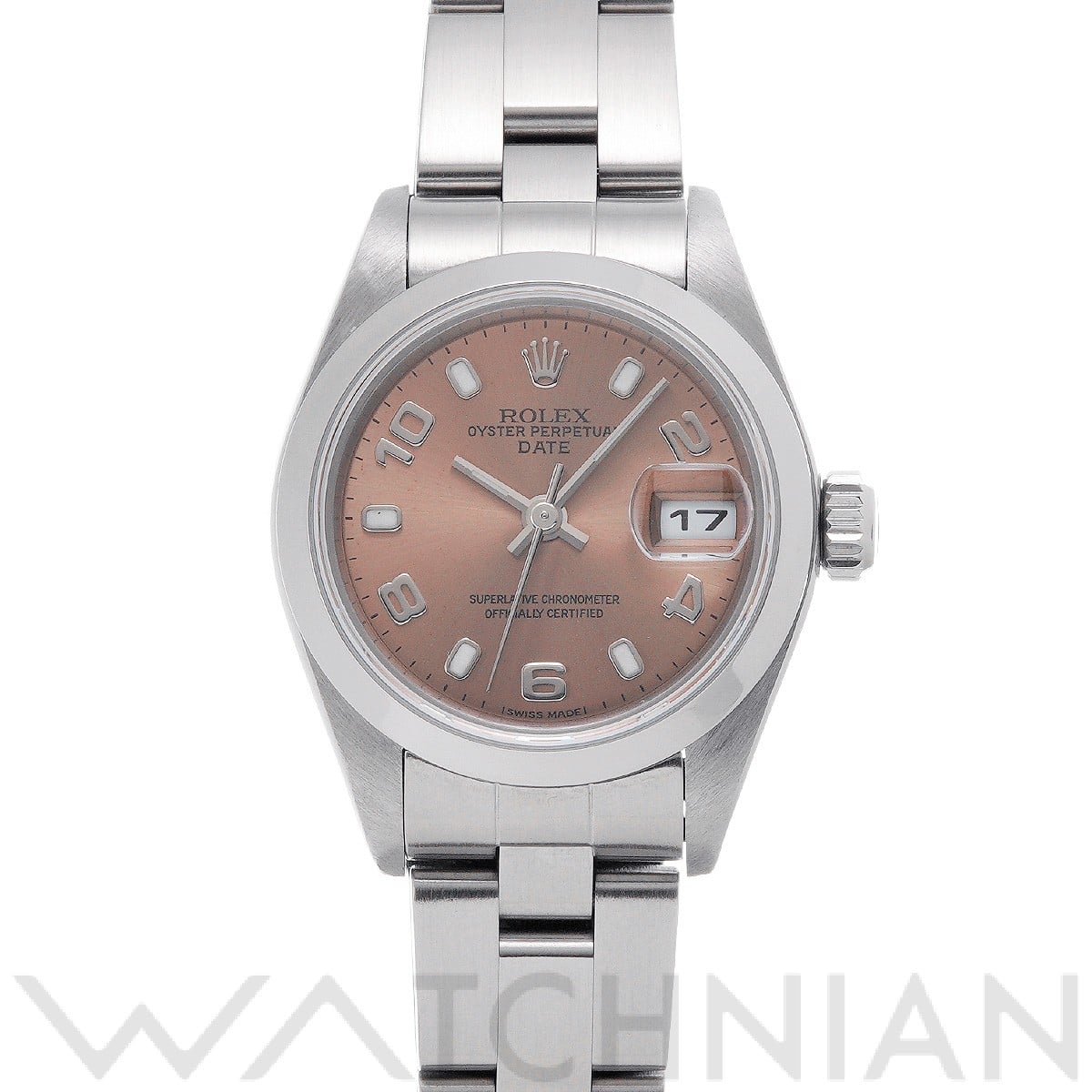 ロレックス オイスターパーペチュアル デイト 79160 ピンク レディース 時計 【中古】【wristwatch】