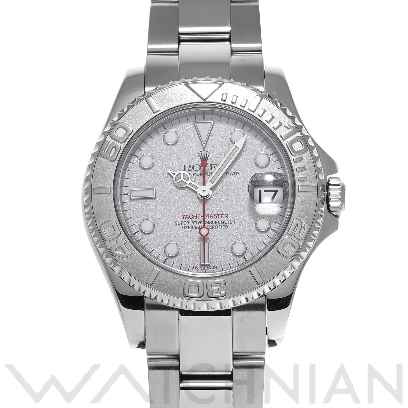 ヨットマスター 34 168622 P番(2001年頃製造) グレー ロレックス ROLEX ユニセックス 【中古】