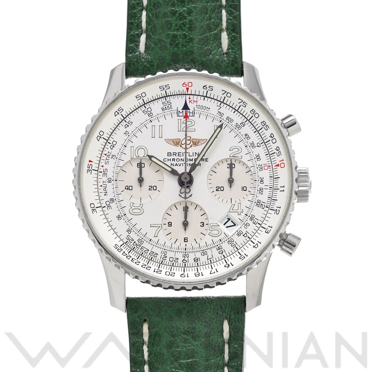 ナビタイマー A232G33WBA シルバー ブライトリング BREITLING メンズ 【中古】