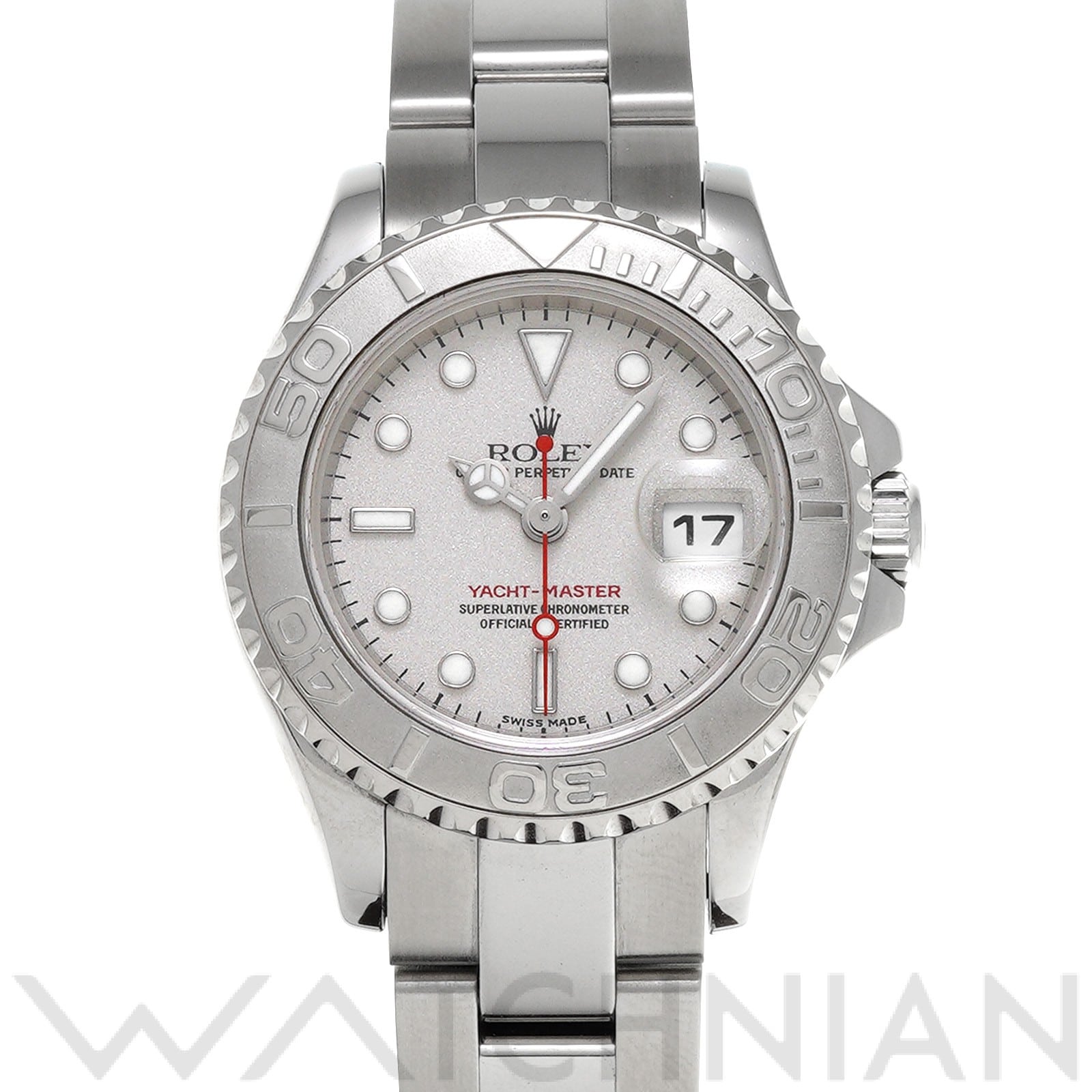 ヨットマスター 29 169622 K番(2001年頃製造) グレー ロレックス ROLEX レディース 【中古】