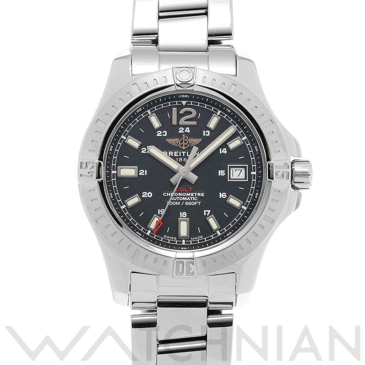 ブライトリング / BREITLING コルト オートマチック 41 A17313 ブラック メンズ 時計 【中古】【wristwatch】