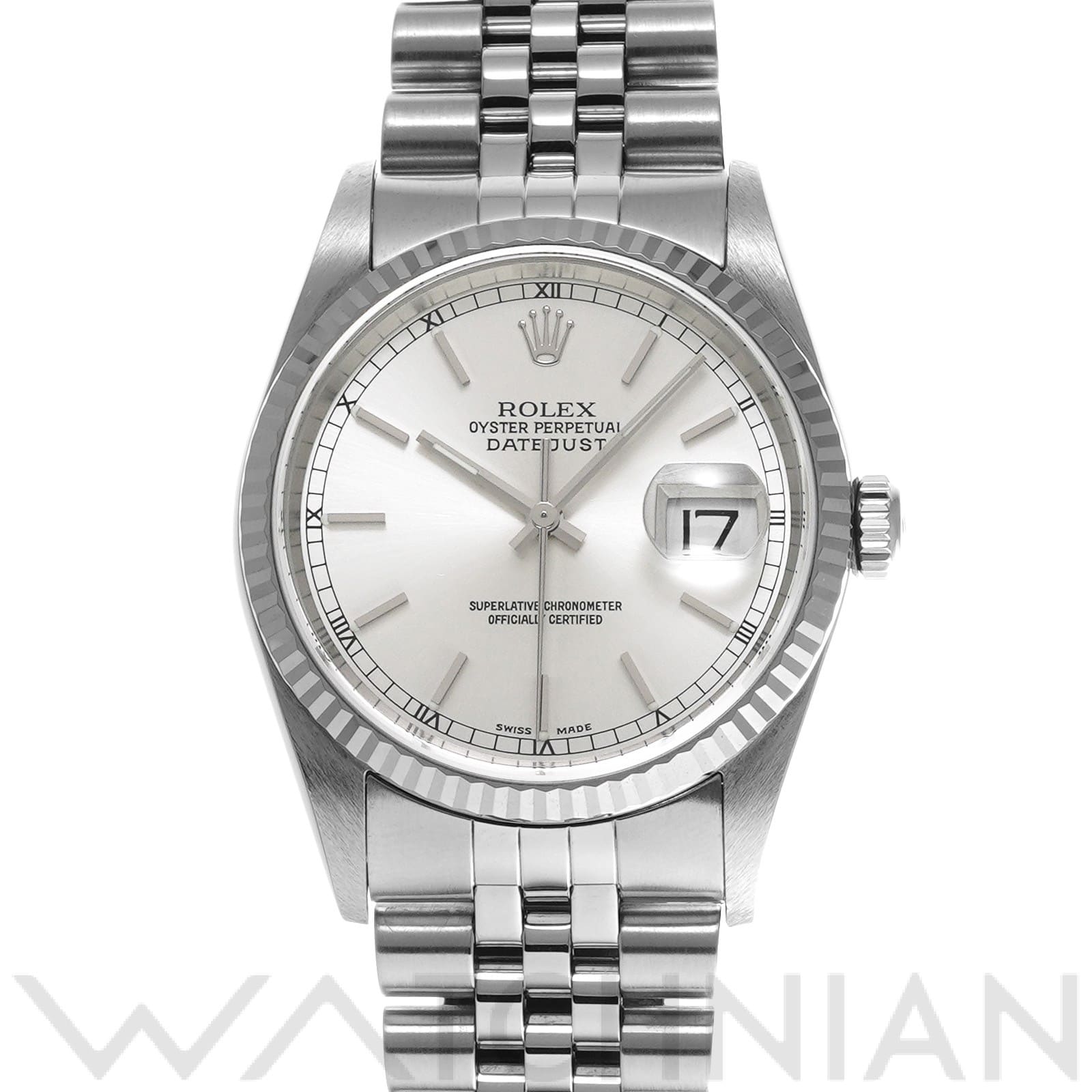 ロレックス デイトジャスト 16234 シルバー メンズ 時計 【中古】【wristwatch】