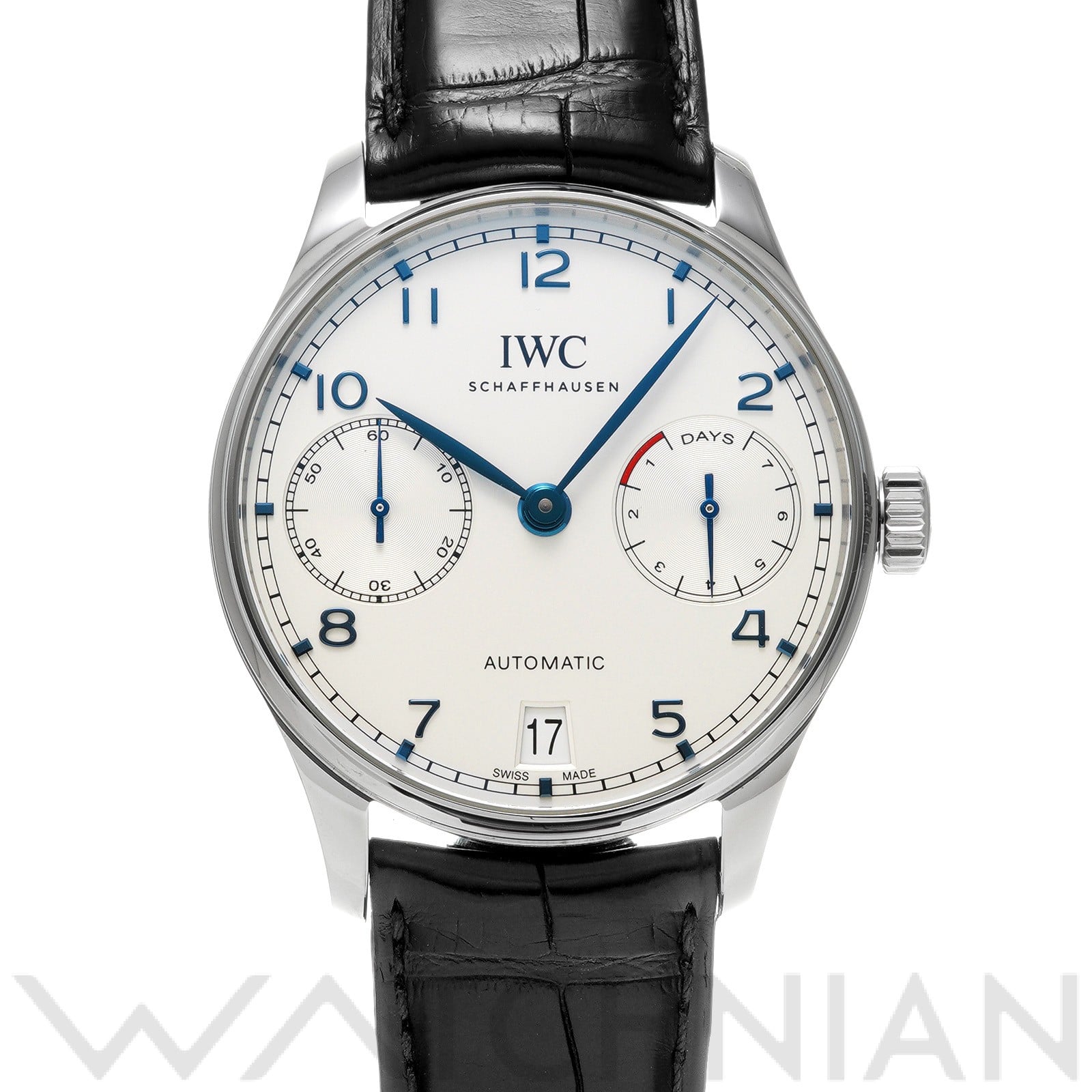 ポルトギーゼ オートマティック 7デイズ IW500705 シルバー インターナショナルウォッチカンパニー IWC メンズ 【中古】