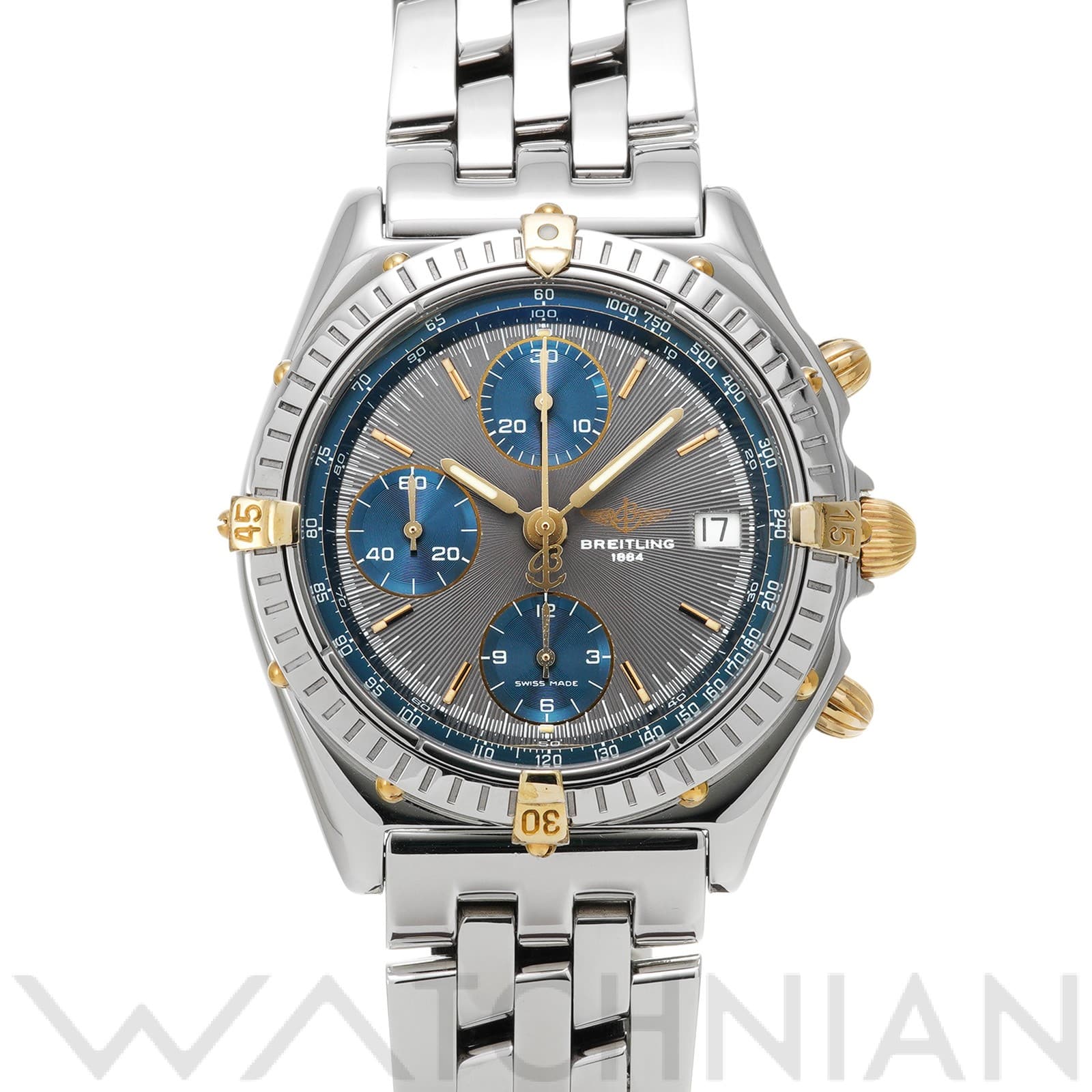 ブライトリング / BREITLING クロノマット B134J03PA グレー/ブルー メンズ 時計 【中古】【wristwatch】