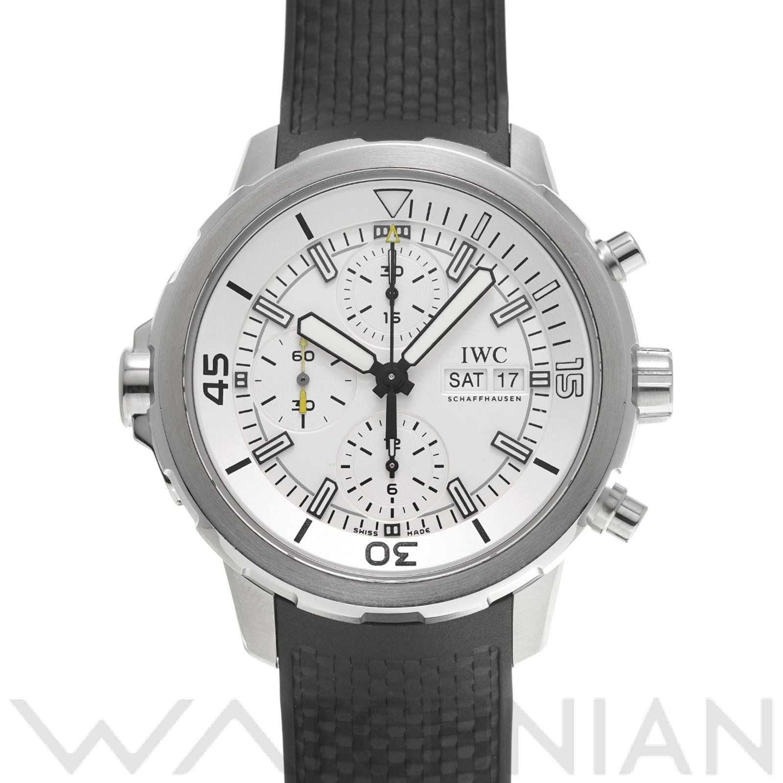 アクアタイマー クロノグラフ IW376801 シルバーメッキ インターナショナルウォッチカンパニー IWC メンズ 【中古】