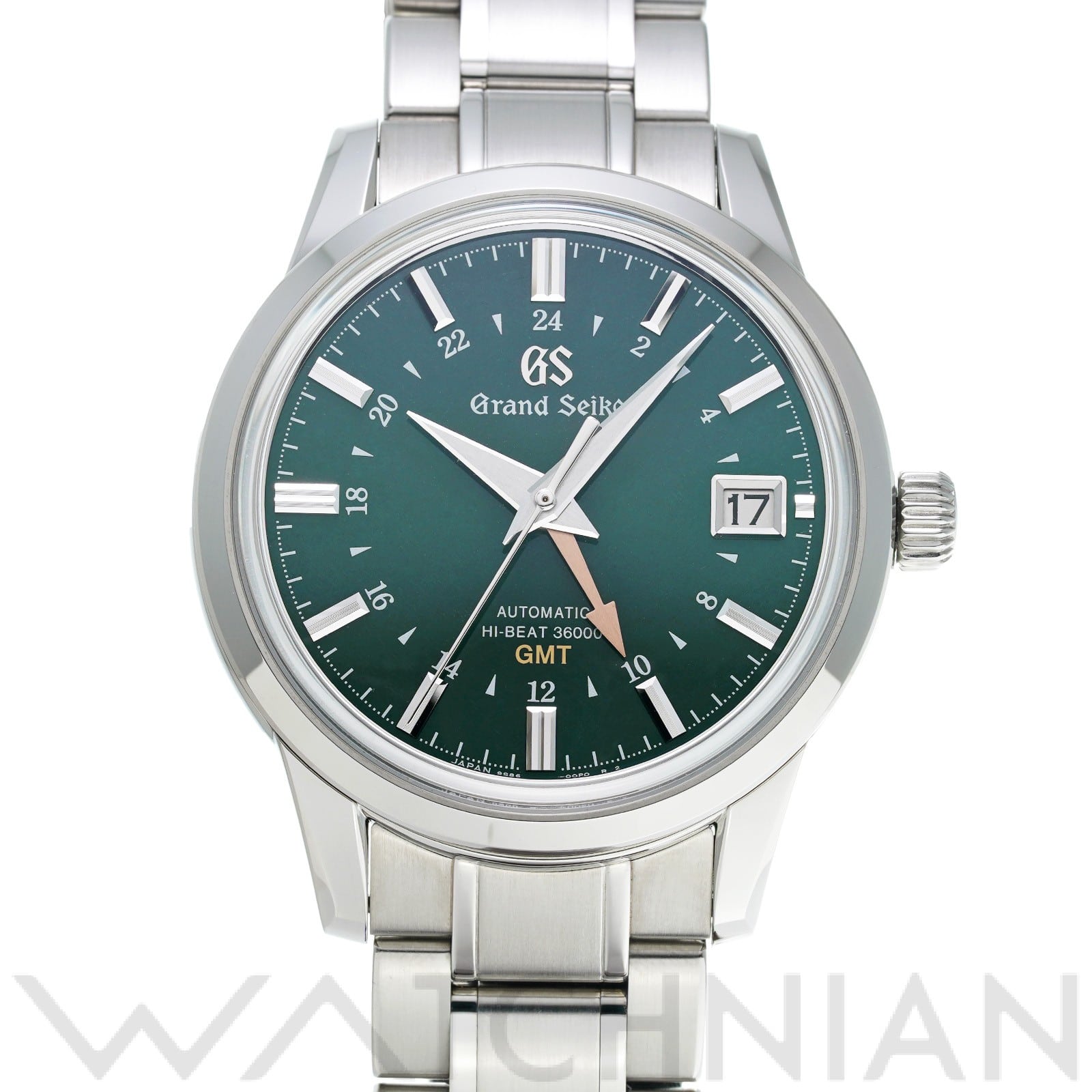 グランドセイコー / Grand Seiko エレガンスコレクション メカニカル ハイビート36000 GMT SBGJ251 グリーン メンズ 時計 【中古】【wristwatch】