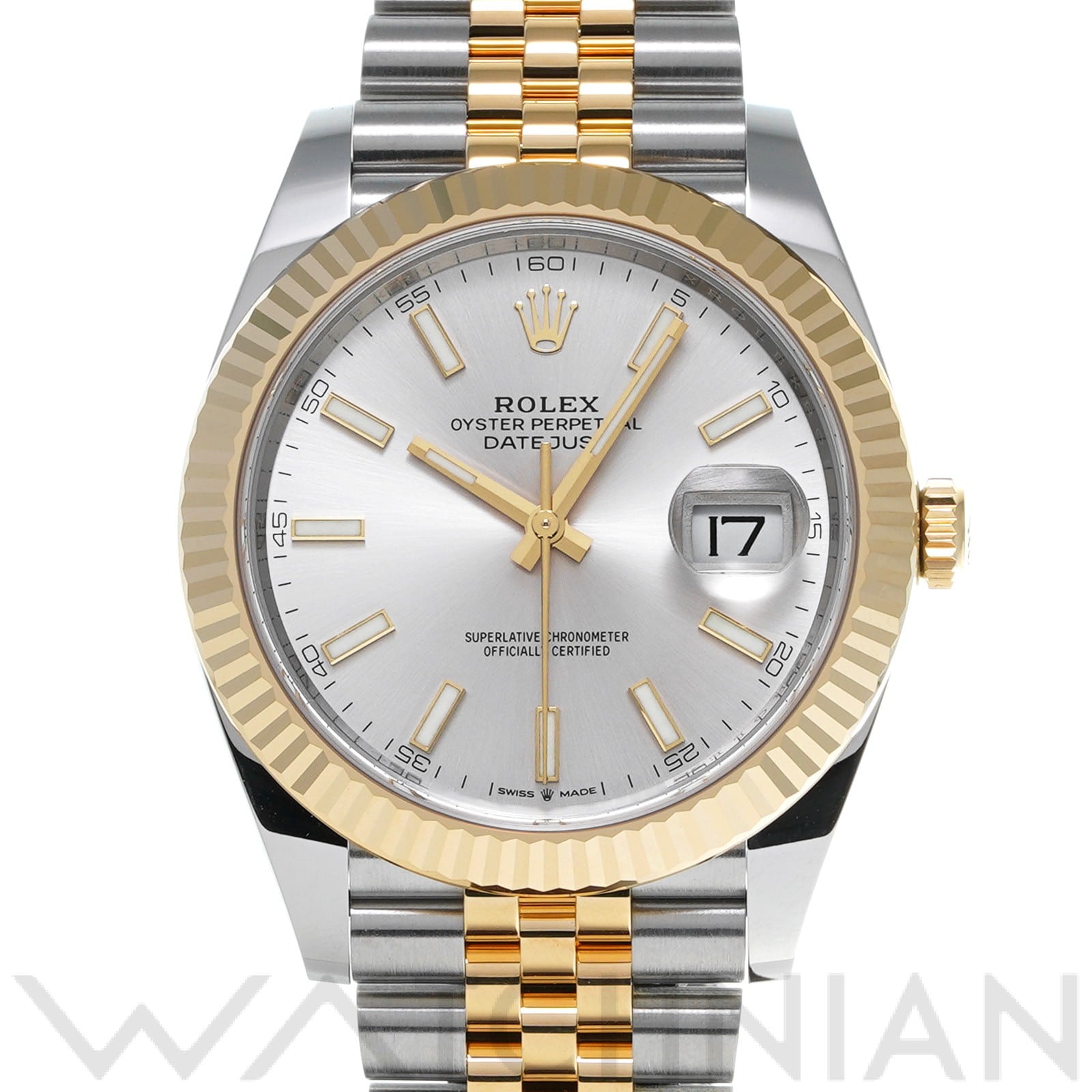 ロレックス デイトジャスト 41 126333 シルバー メンズ 時計 【未使用】【wristwatch】