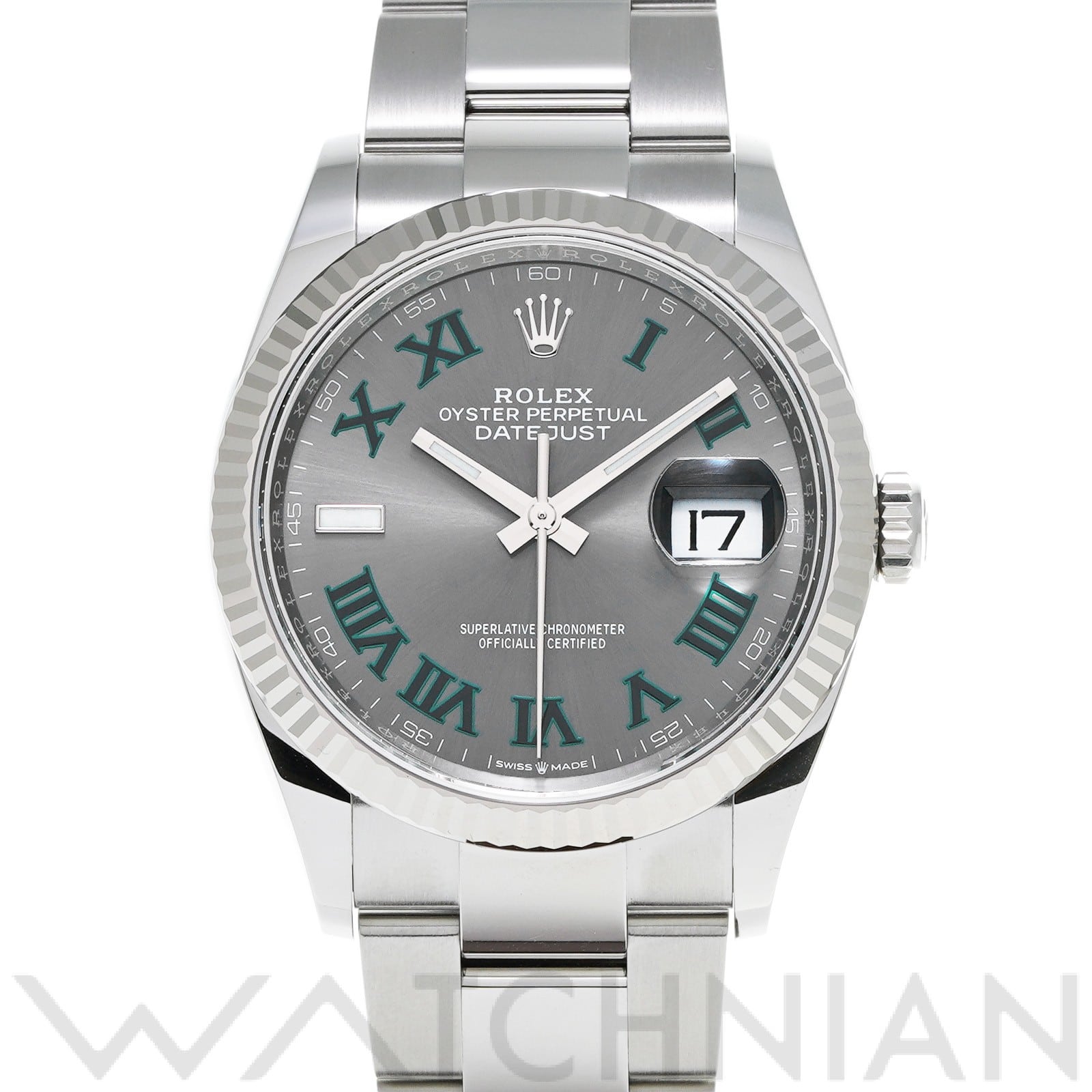 ロレックス デイトジャスト 36 126234 スレート メンズ 時計 【中古】【wristwatch】