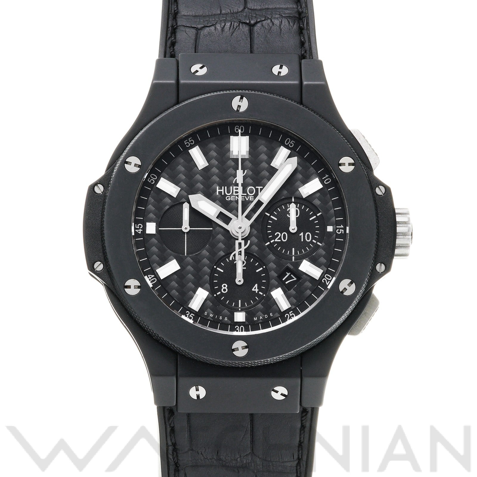 ビッグバン ブラックマジック 301.CI.1770.GR ブラック ウブロ HUBLOT メンズ 【中古】