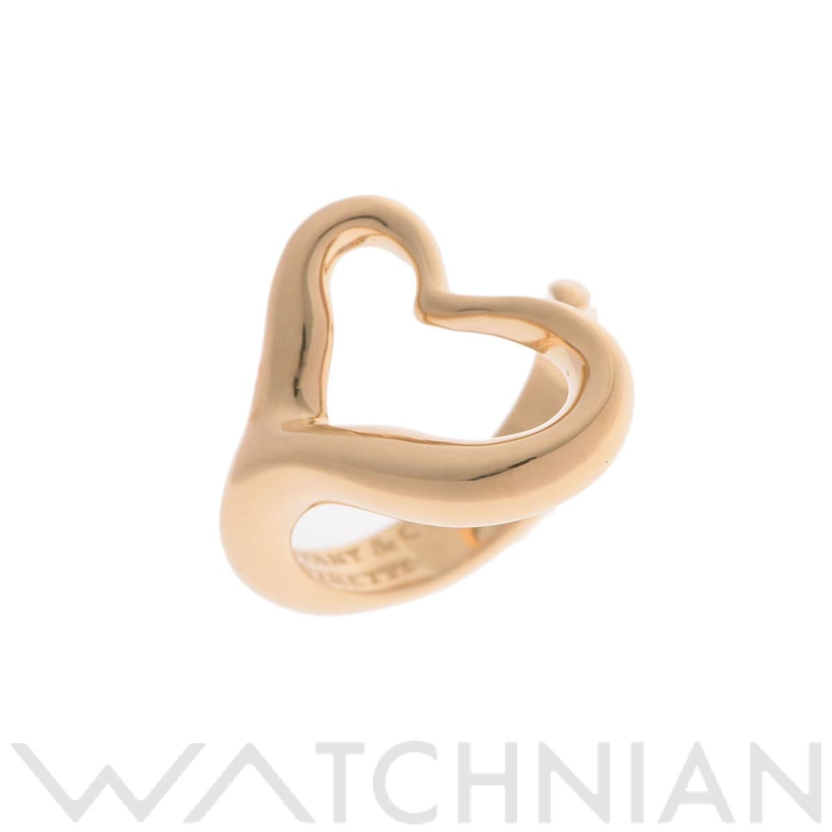 ティファニー オープンハート リング　 ゴールド K18イエローゴールド YG レディース ジュエリー 【中古】【jewelry】