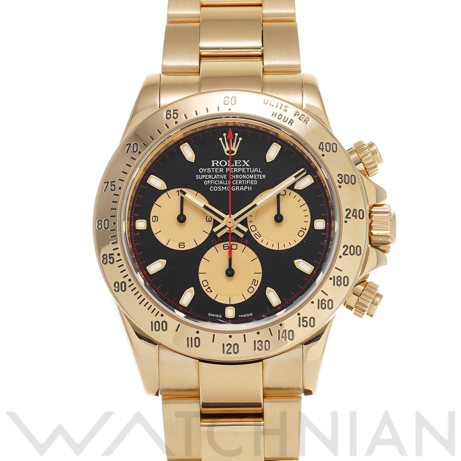 ロレックス コスモグラフ デイトナ 116528 ブラック/シャンパン メンズ 時計 【中古】【wristwatch】