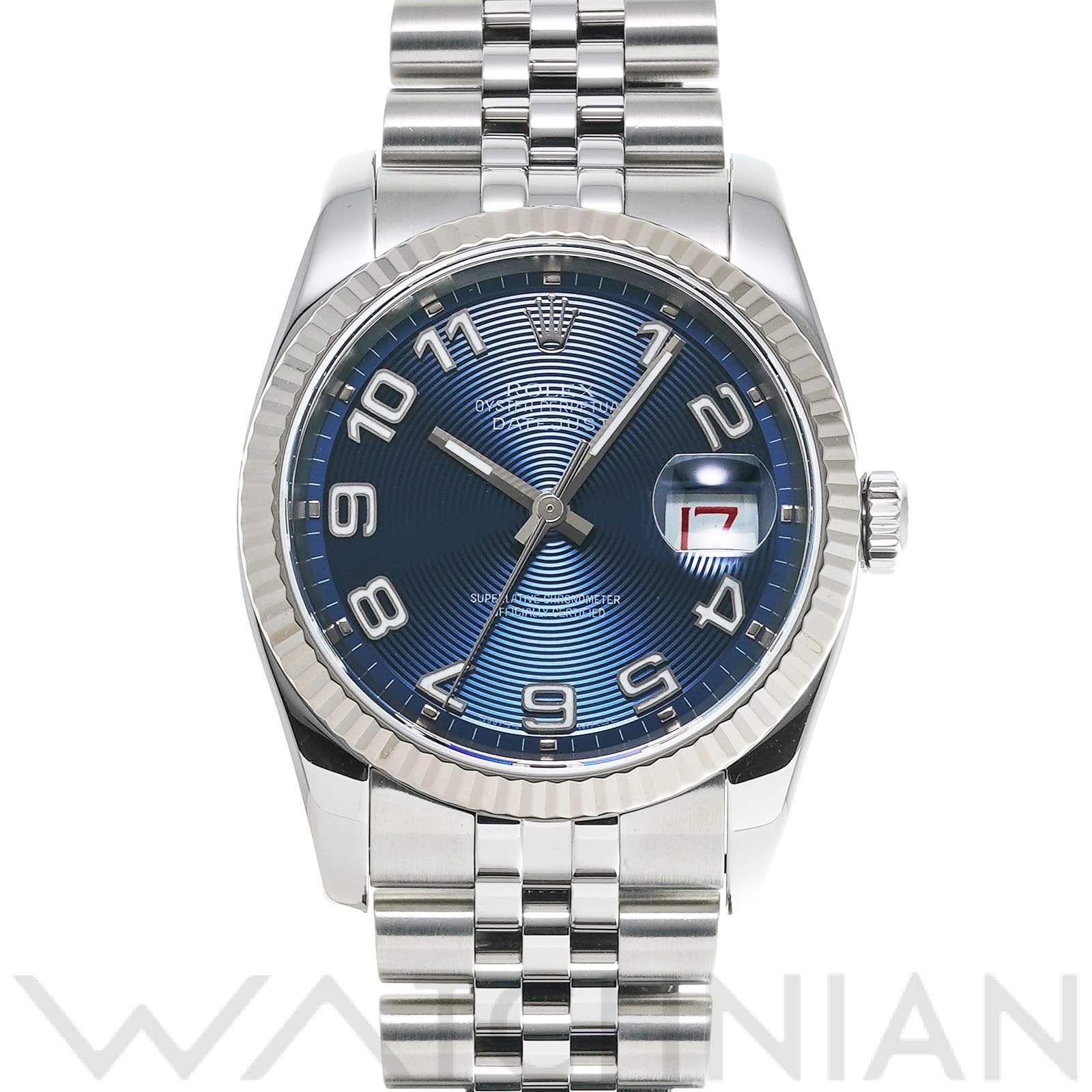 ロレックス デイトジャスト 36 116234 ブルーコンセントリック メンズ 時計 【中古】【wristwatch】