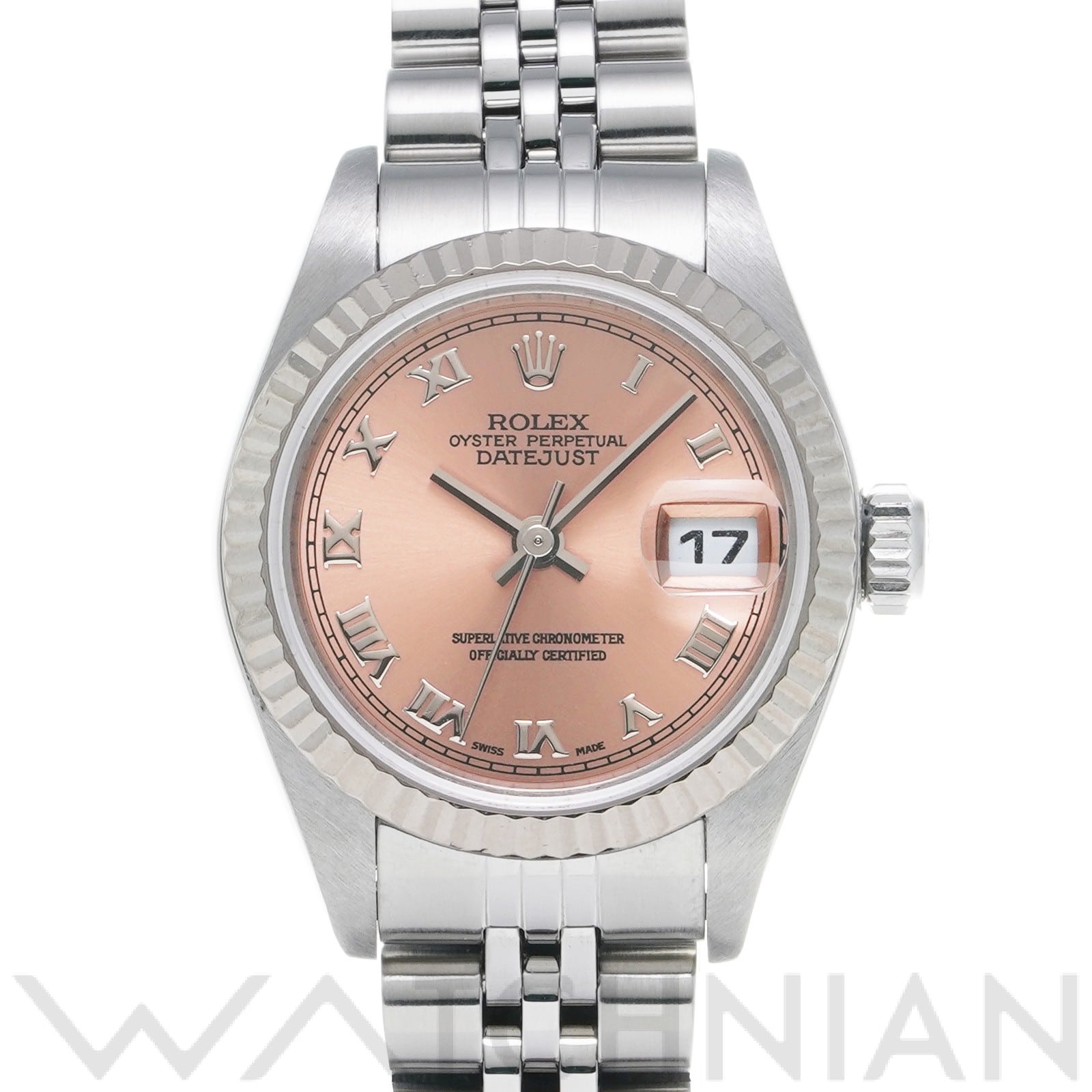 ロレックス デイトジャスト 79174 ピンク レディース 時計 【中古】【wristwatch】