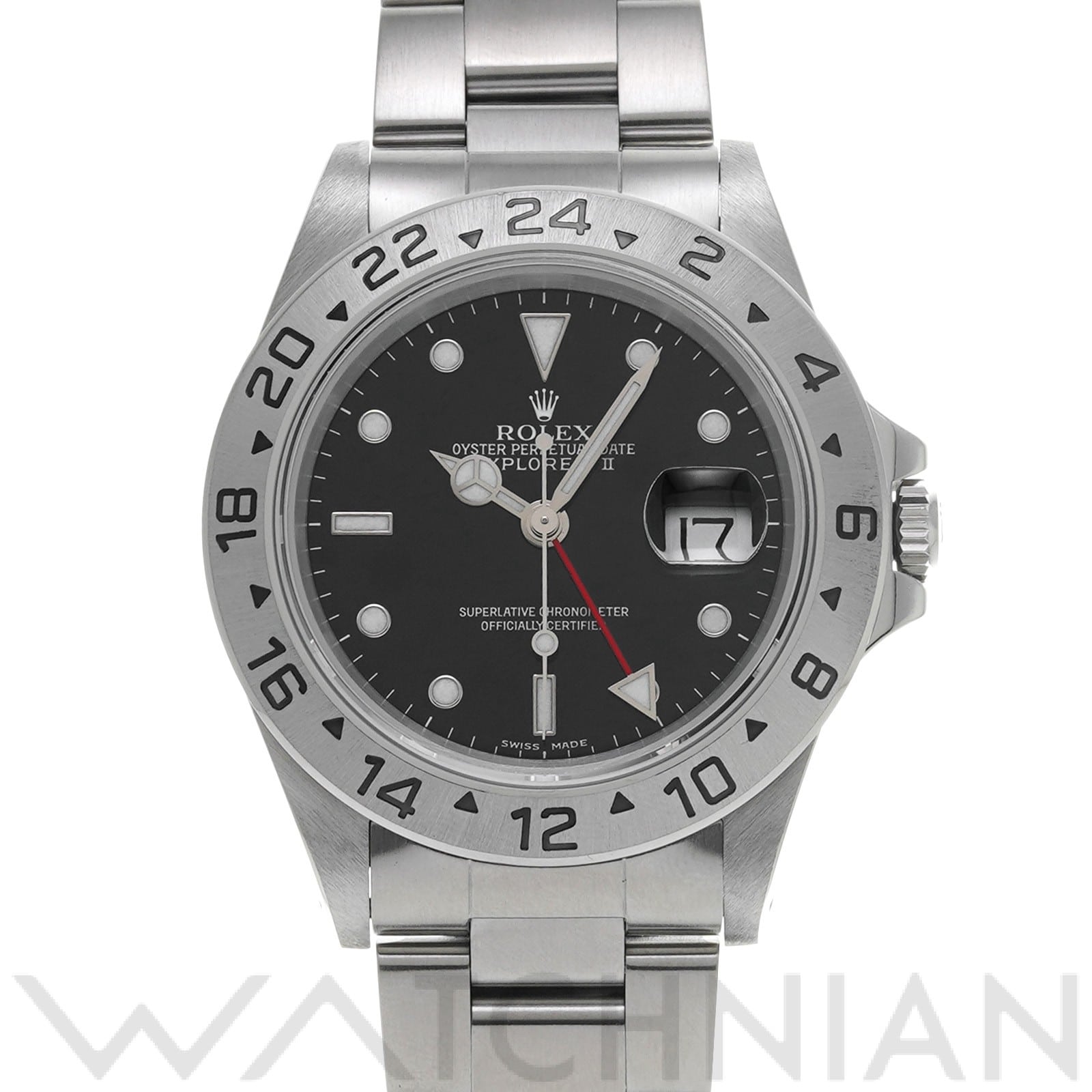 ロレックス エクスプローラーII 16570 ブラック メンズ 時計 【中古】【wristwatch】