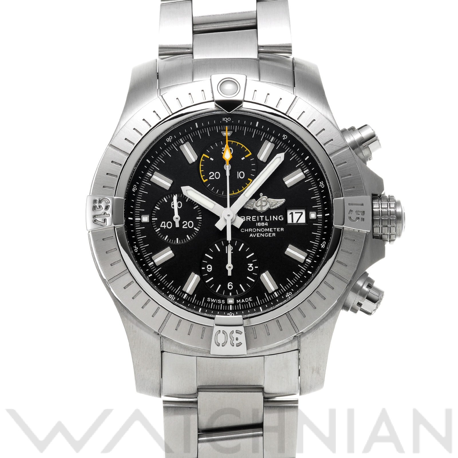 ブライトリング / BREITLING アベンジャー クロノグラフ 45 A13317101B1A1 ブラック メンズ 時計 【中古】【wristwatch】