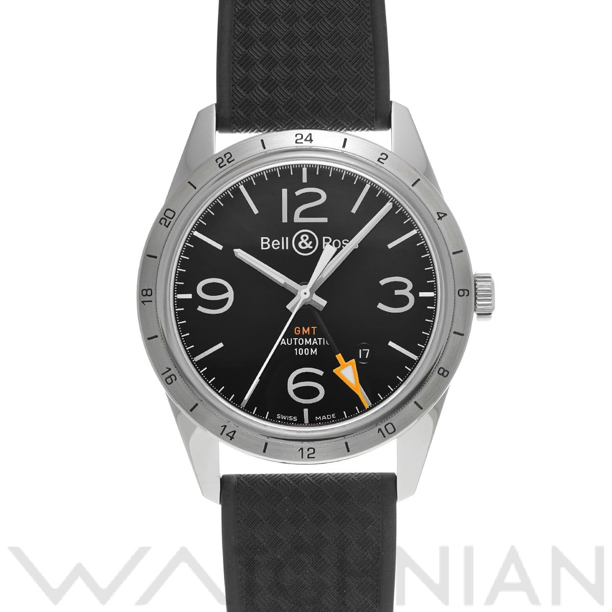 BR 123 ヴィンテージ GMT 24H BRV123-BL-GMT/SRB ブラック ベル＆ロス Bell＆Ross メンズ 【中古】