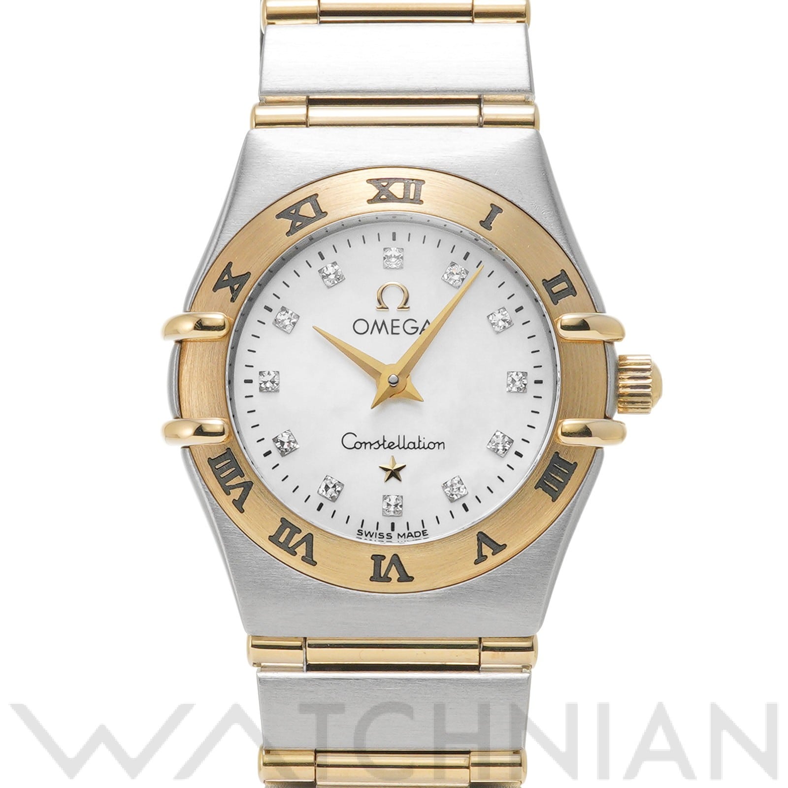 オメガ / OMEGA コンステレーション ミニ クォーツ 1262.75 ホワイトシェル/ダイヤモンド レディース 時計 【中古】【wristwatch】
