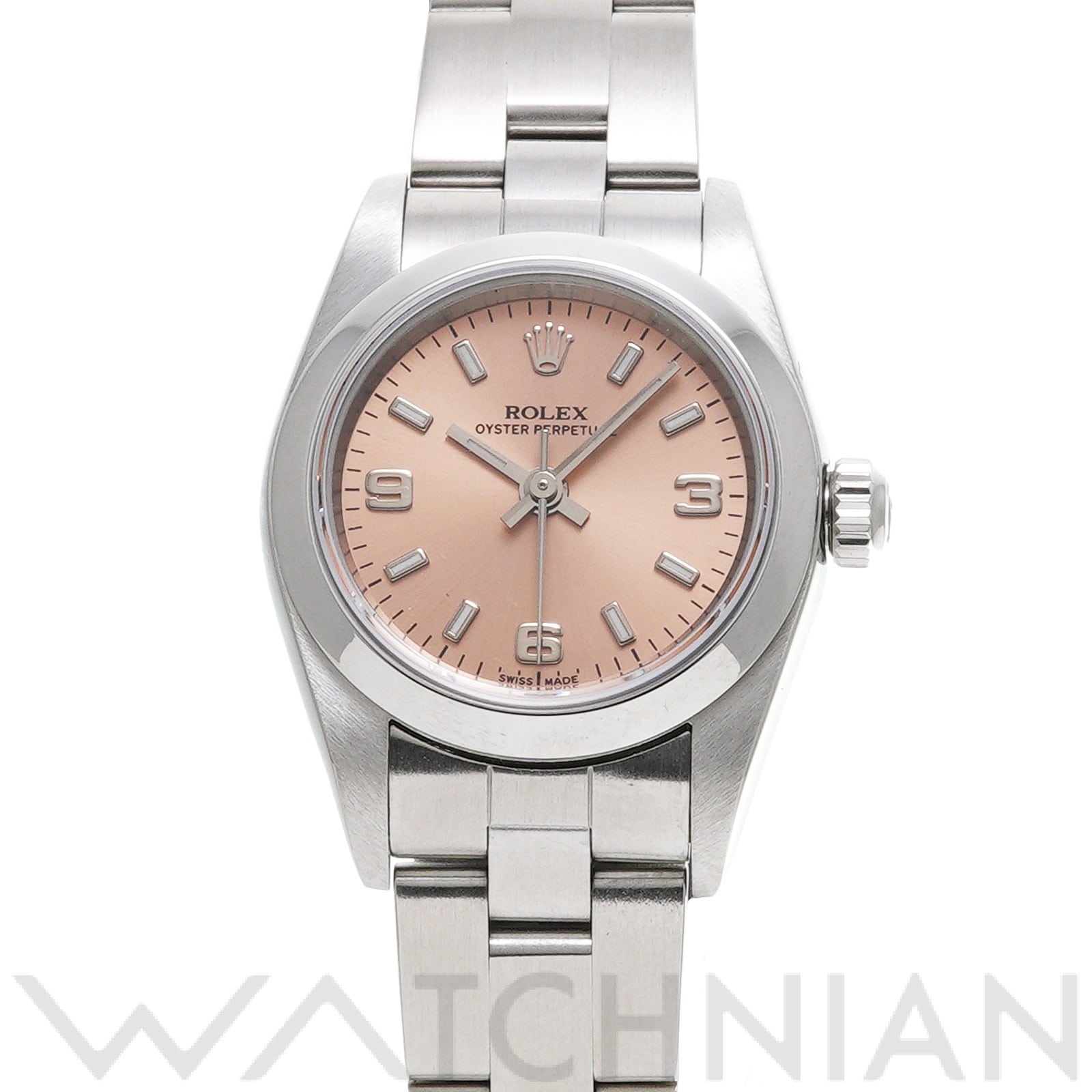 オイスターパーペチュアル 76080 Z番(2006年頃製造) ピンク ロレックス ROLEX レディース 【中古】